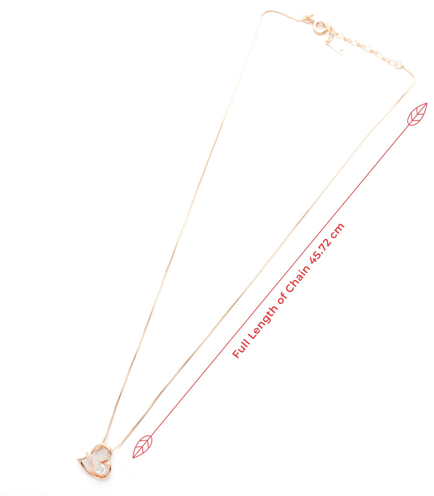 Clever Heart Necklace Set (Brass)