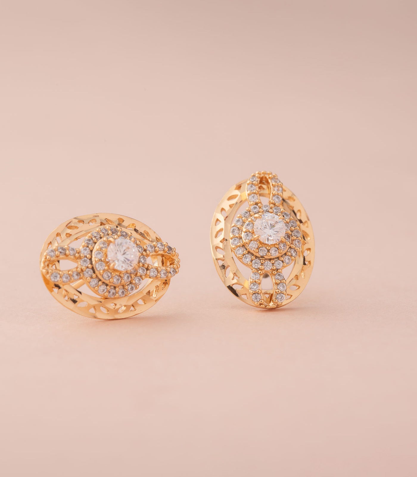 Elegant Enamel Earrings (Brass)