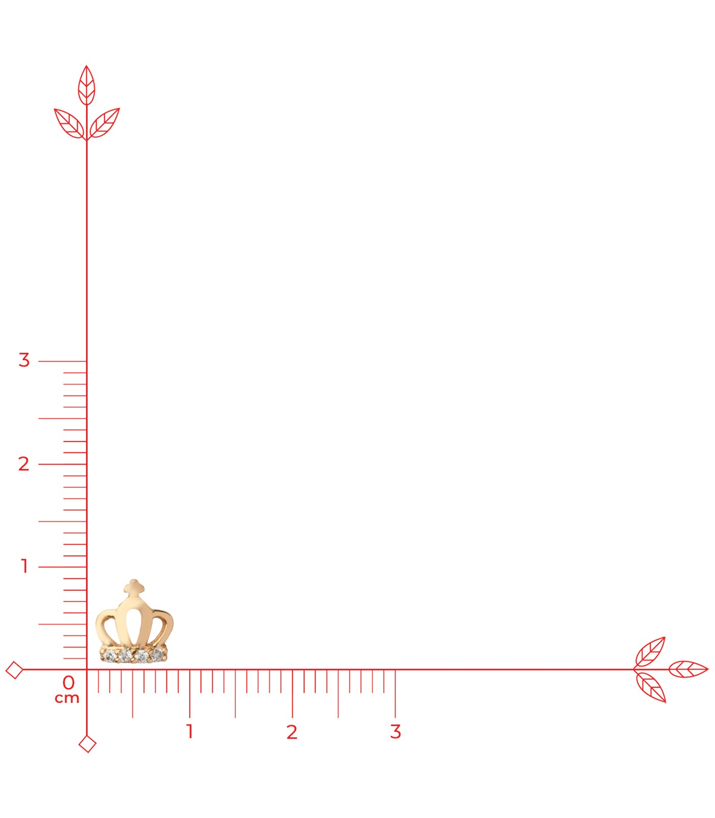 Little Crown Tops (Brass)