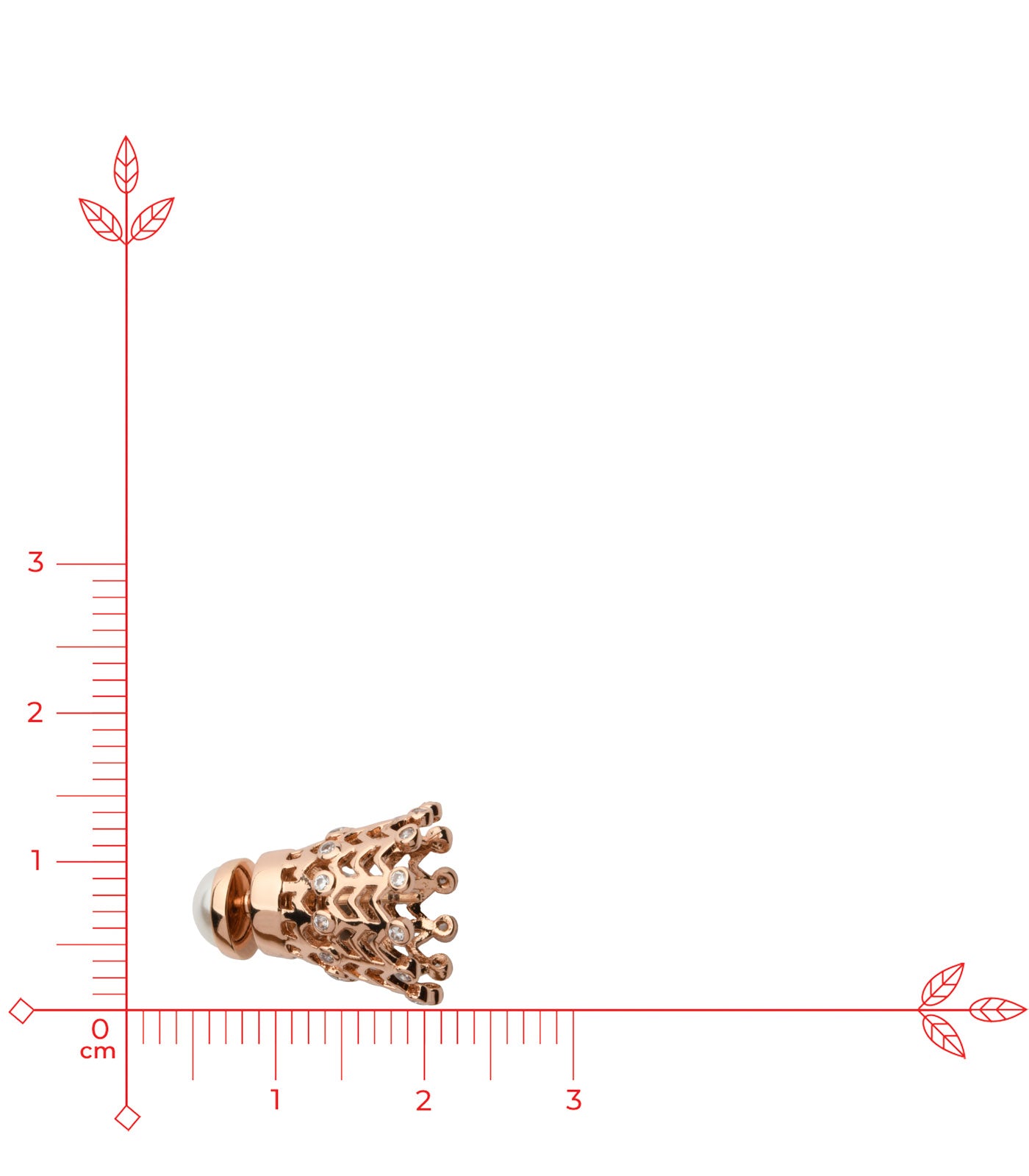 Rose Gold Shuttlecock Tops (Brass)