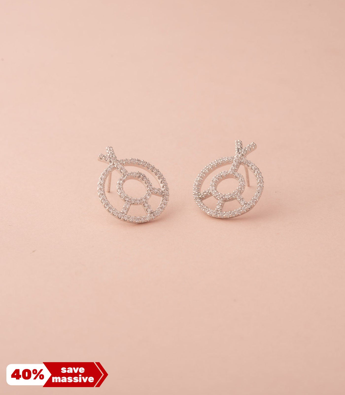 The Chic Geometry SIlver Color Earrings (Brass)