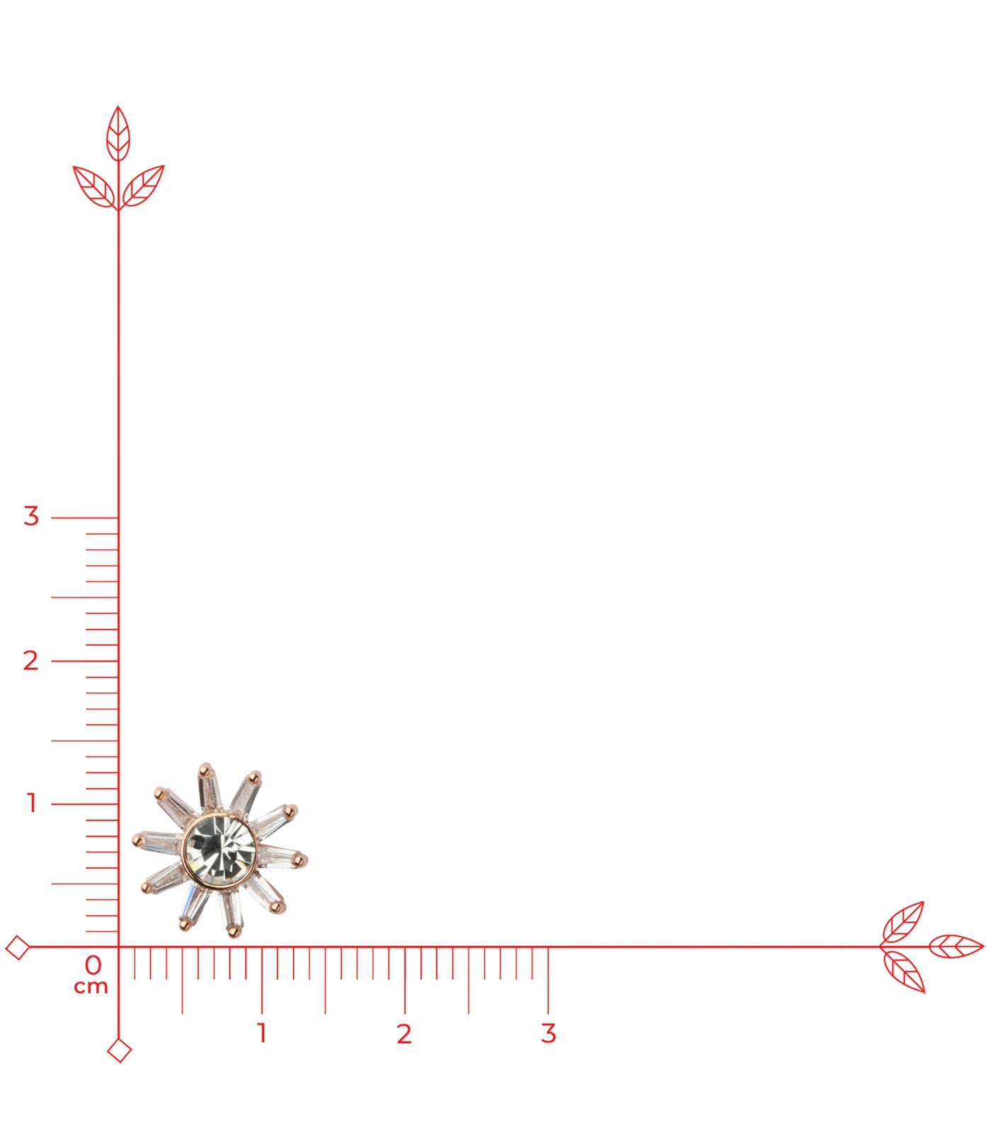 Cute Flower Tops (Brass)
