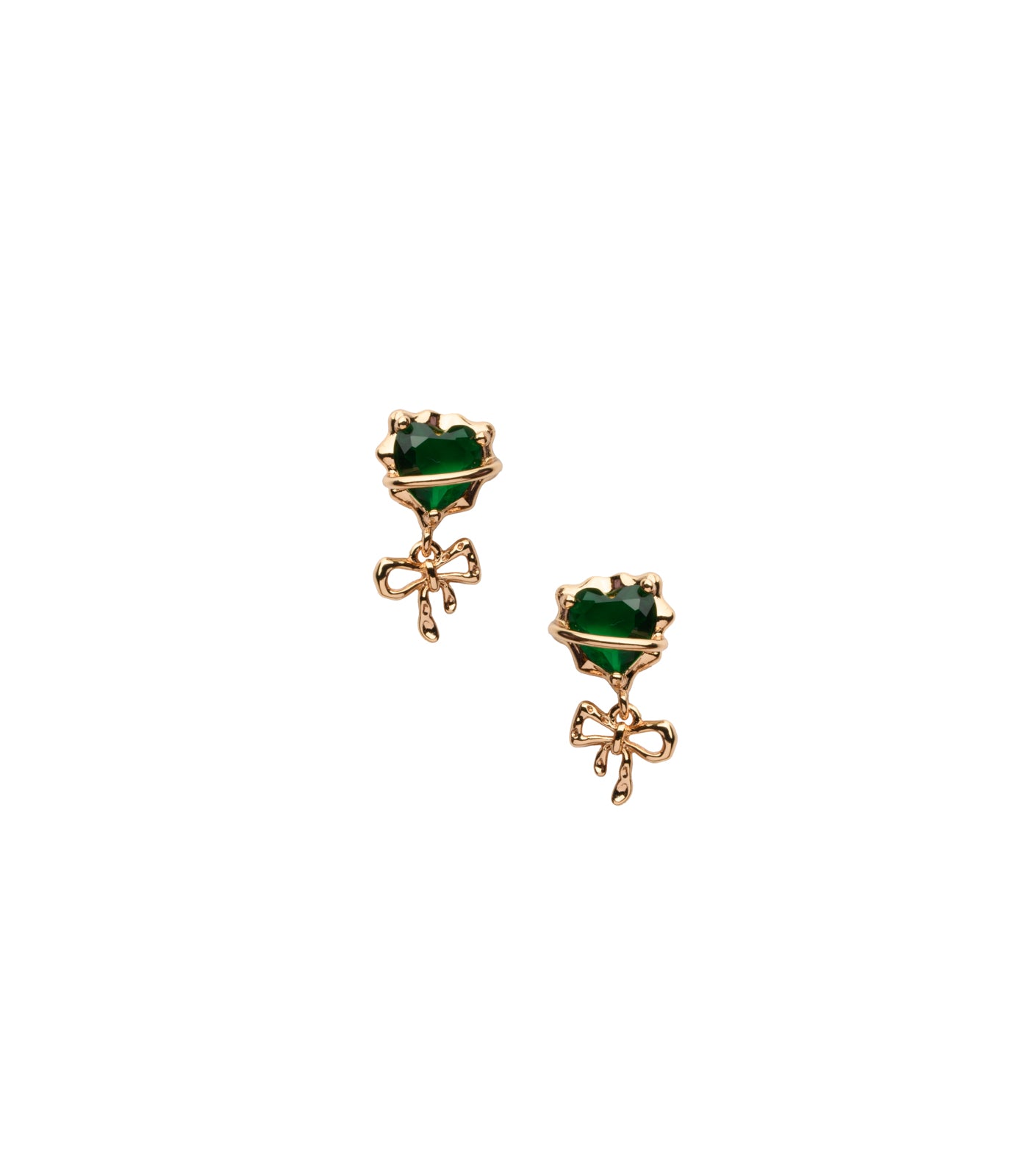 Green Heart Tops (Brass)