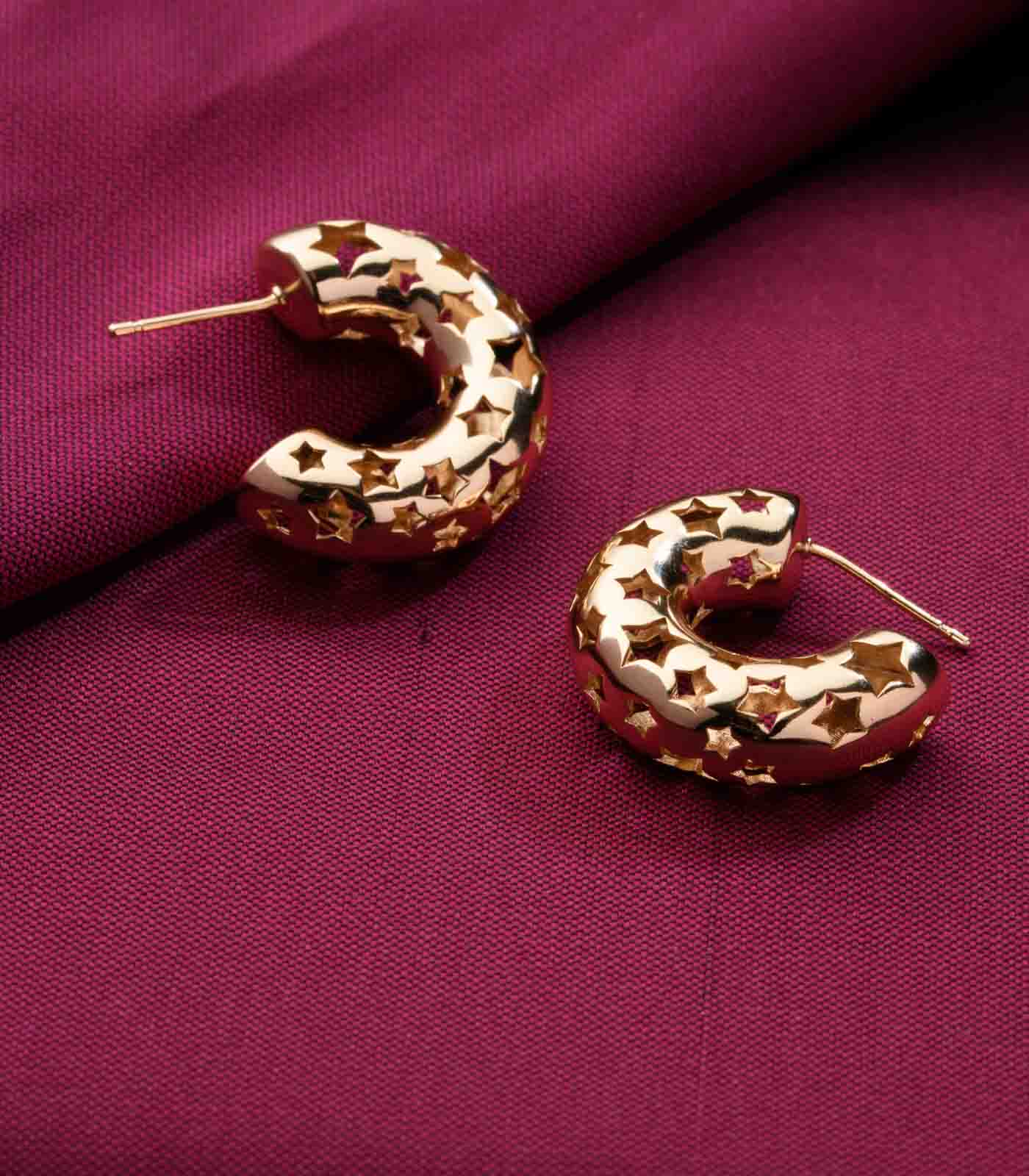 Classic Golden Hoops (Brass)