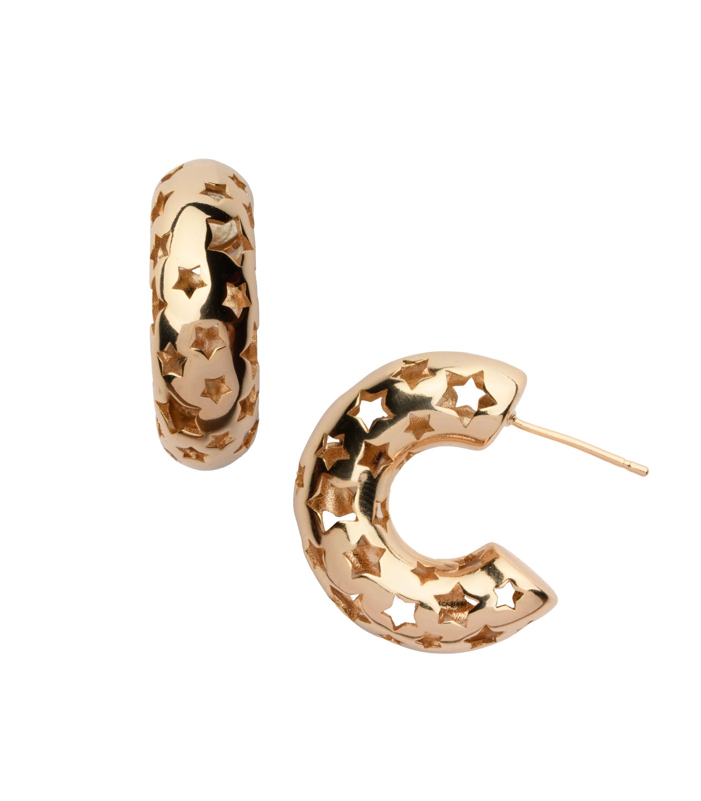 Classic Golden Hoops (Brass)
