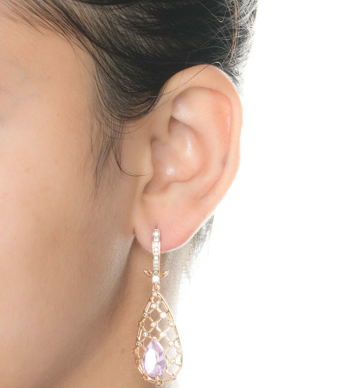 Maze With Pink Stone Tops (Brass)
