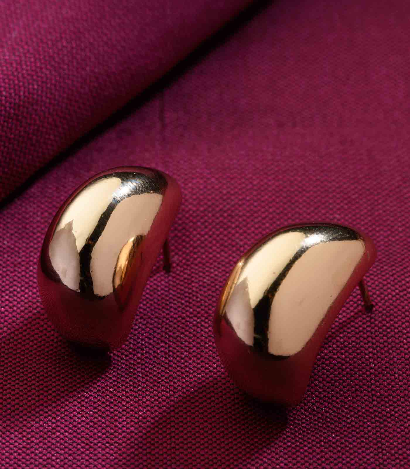 Classic Golden Hoops (Brass)