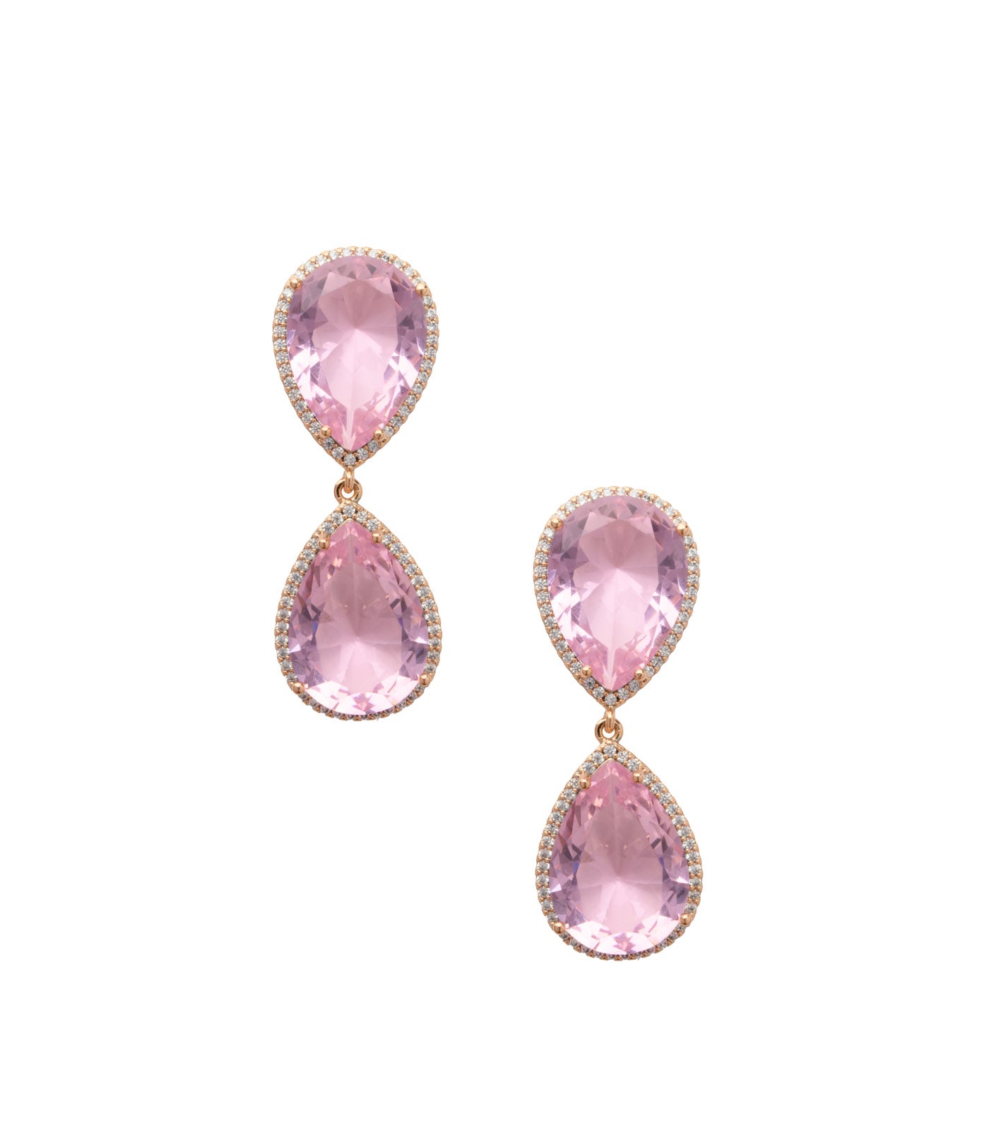 Pink Party Earrings (Brass)