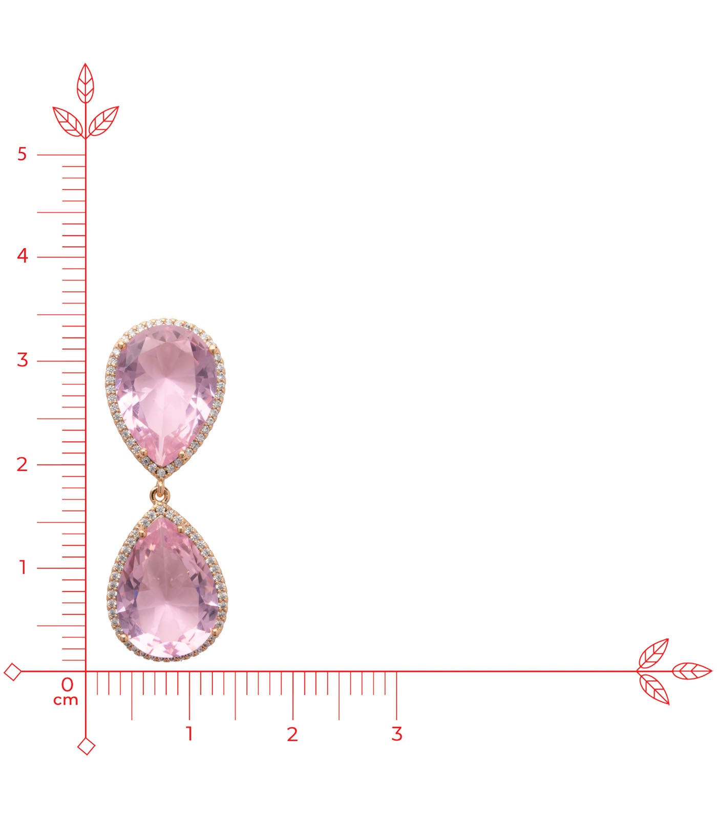 Pink Party Earrings (Brass)