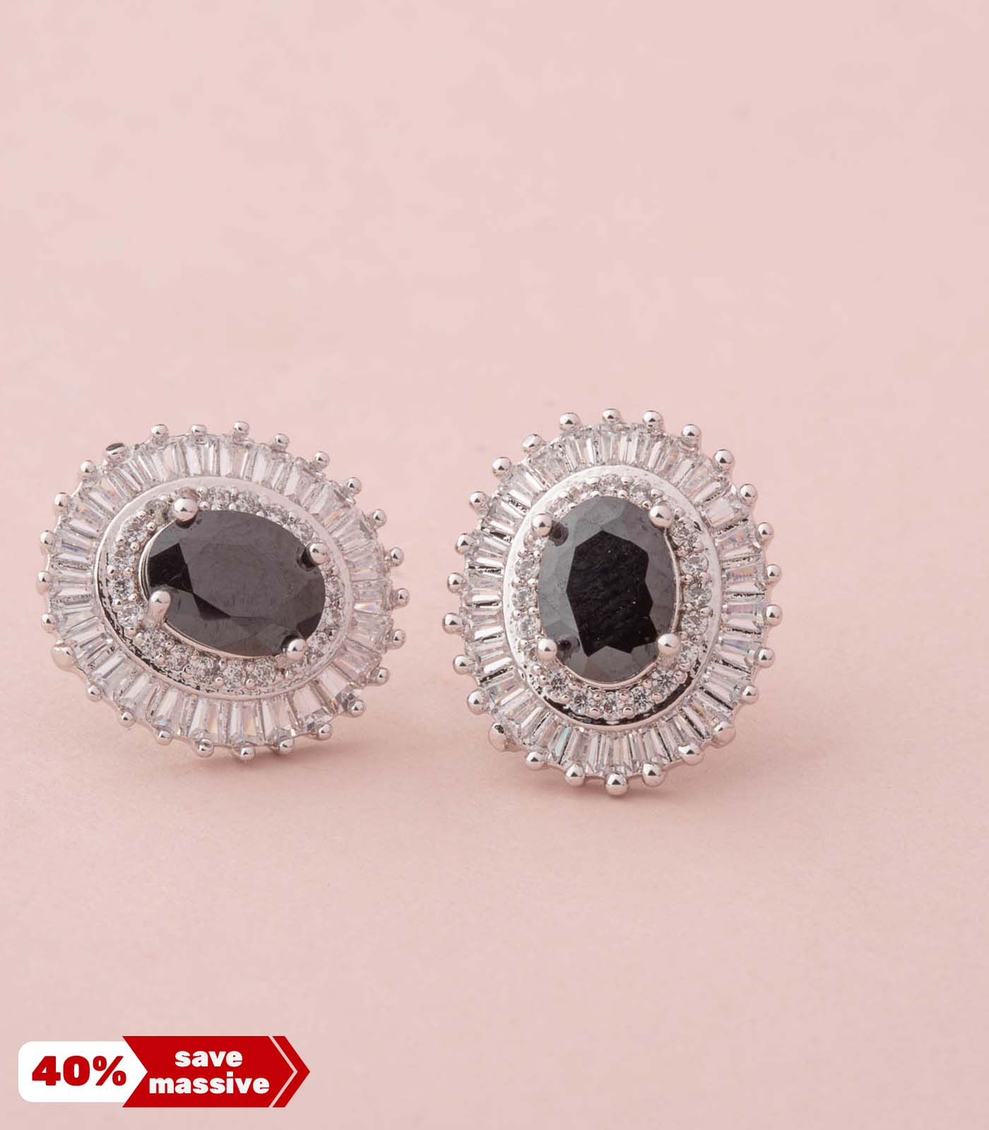 Stylish Black Magic Studs (Brass)