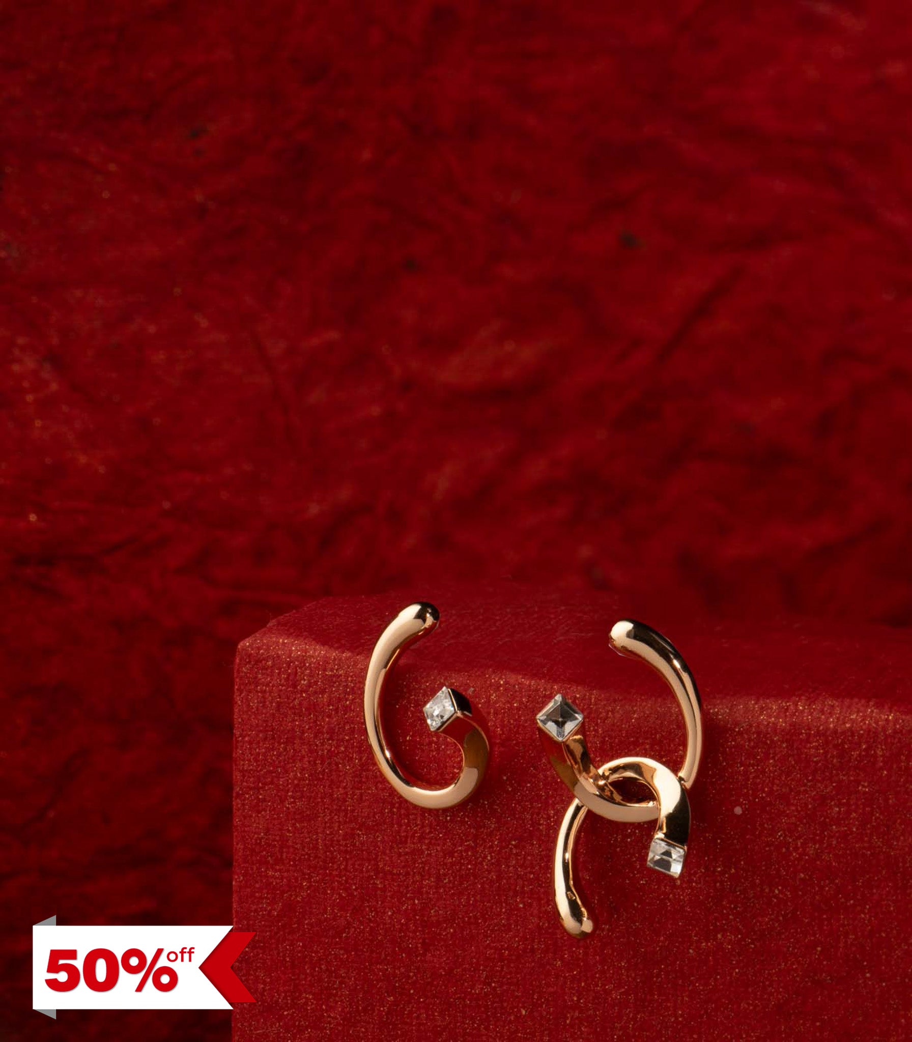 Contemporary Twisted Studs (Brass)
