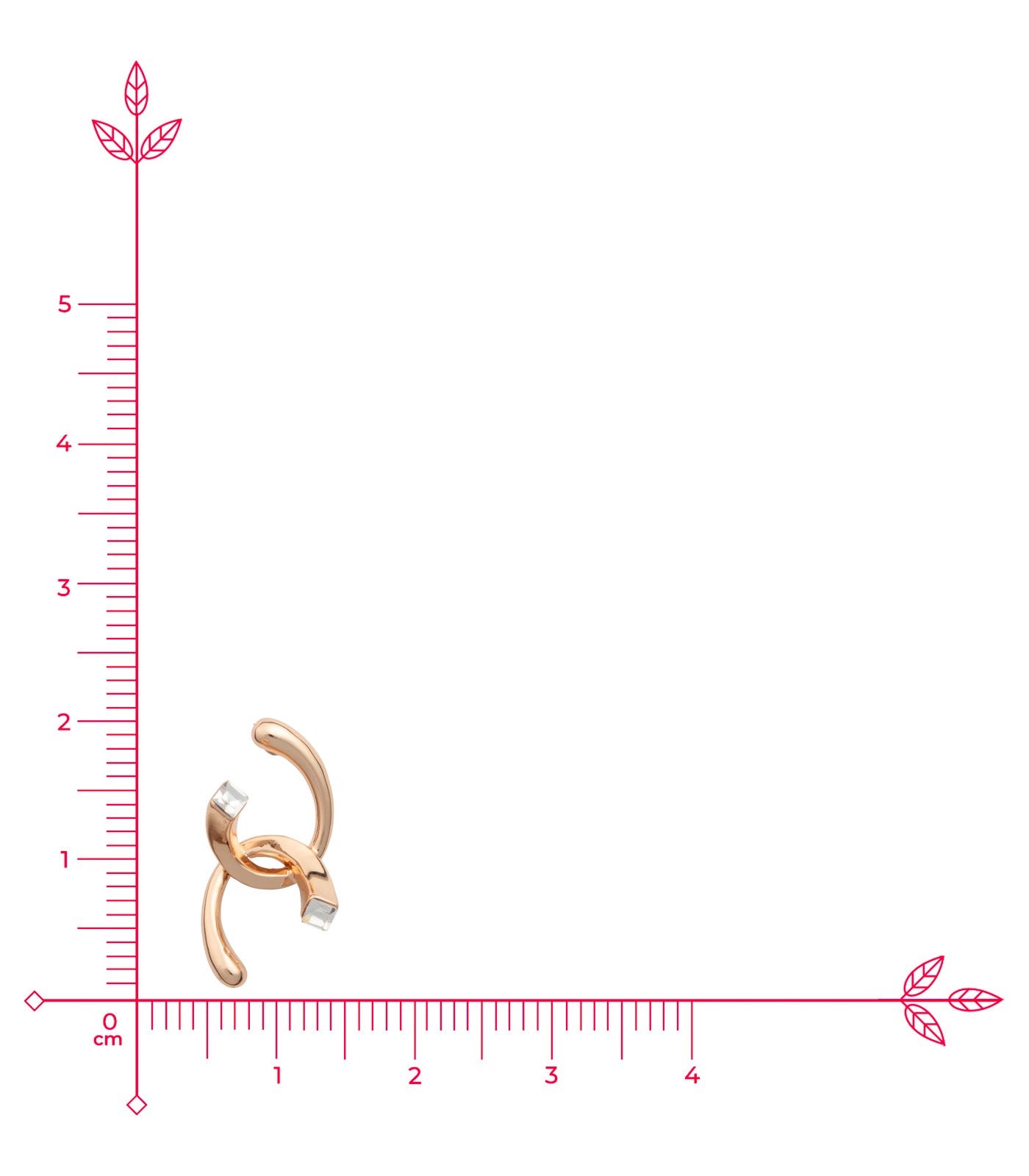 Contemporary Twisted Studs (Brass)