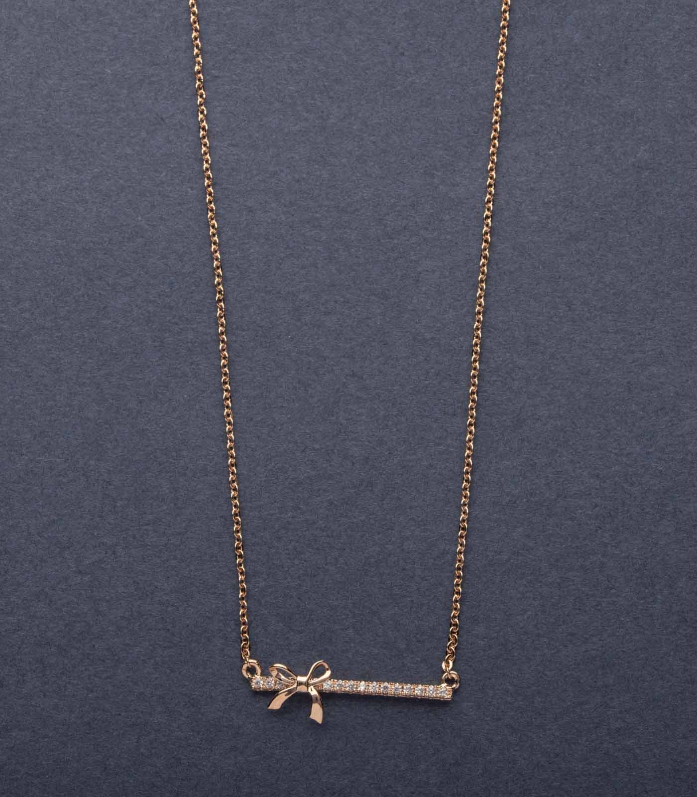 Charming Bow Pendant (Brass)