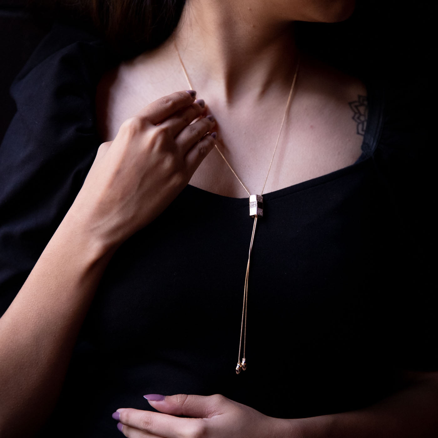 Chic Geometry Pendant (Brass)