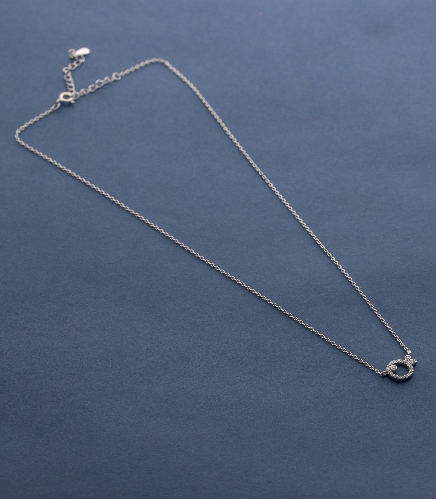 Classic Circle Necklace (Silver)