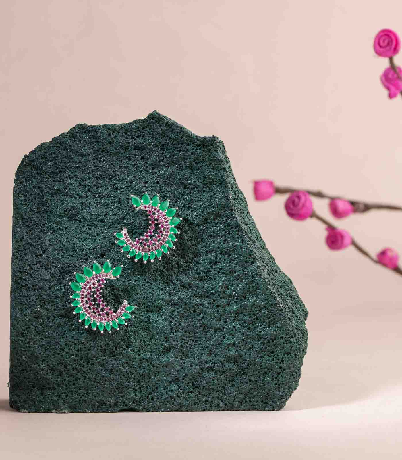 Classy Multicolour Studs (Brass)