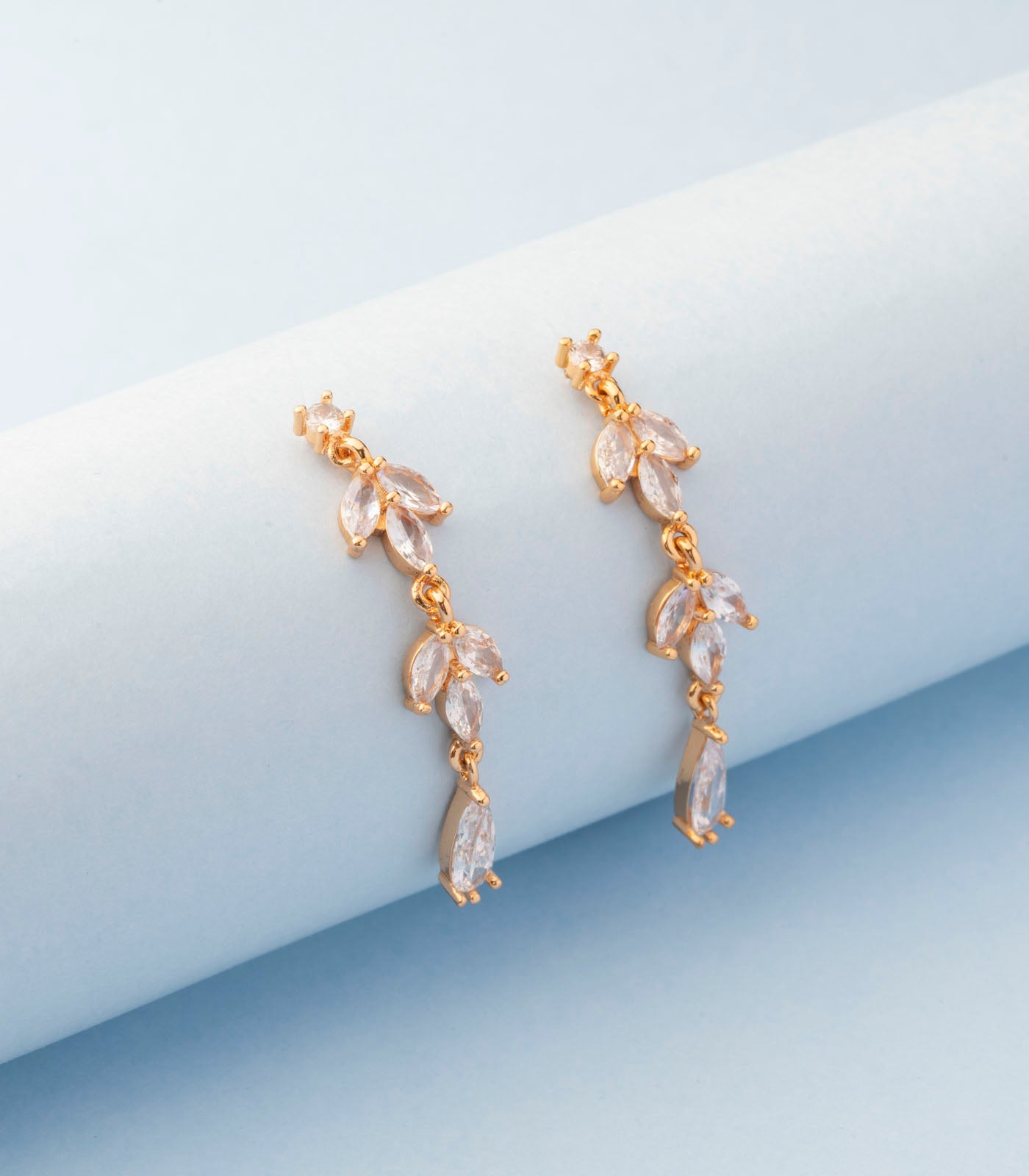 Classy bellbottom earrings (Brass)