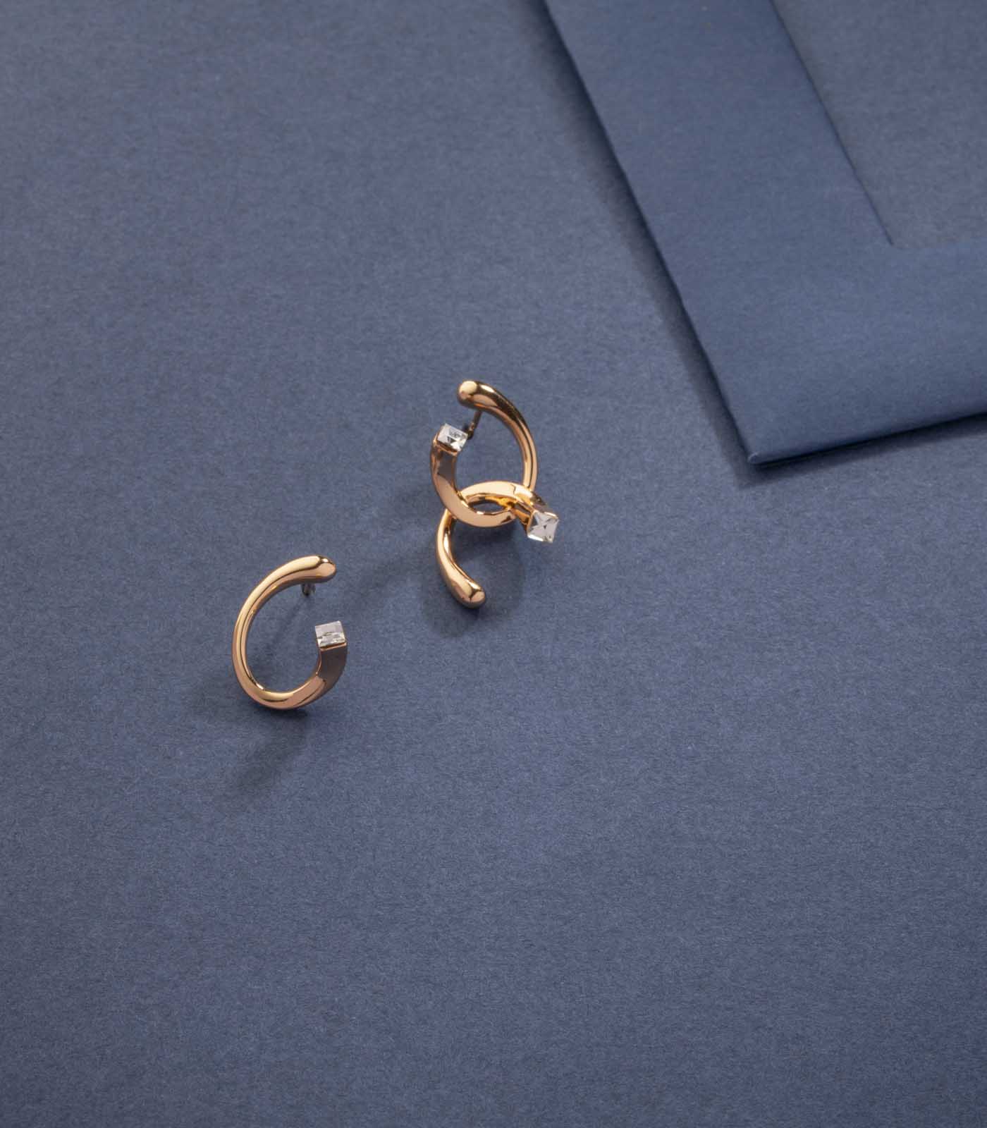 Contemporary Twisted Studs (Brass)