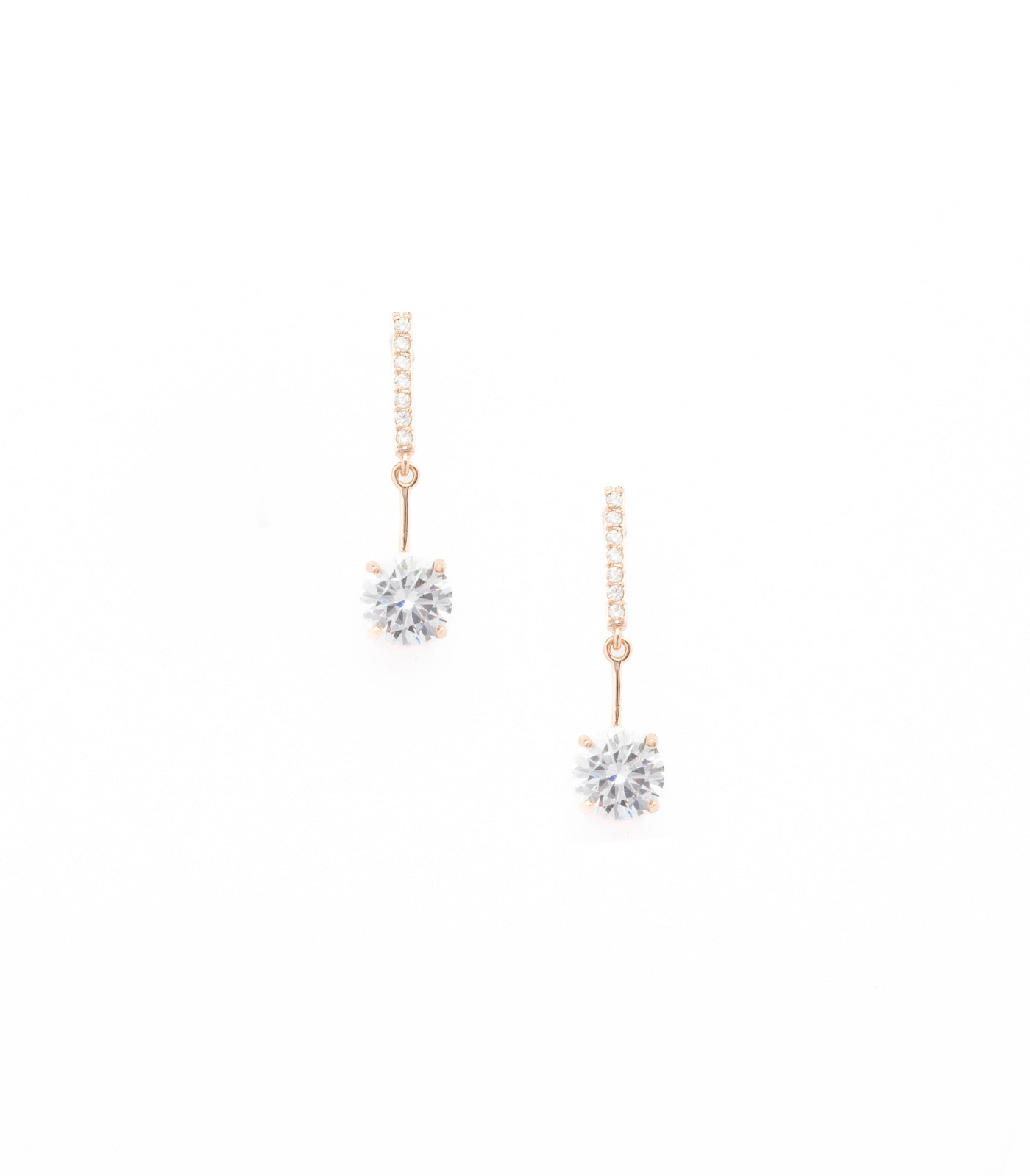 Crystal Stud Earrings (Brass)