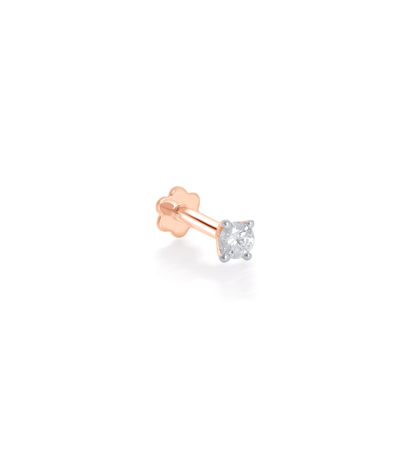 Diamond Single Orb Nosepin (Screw)