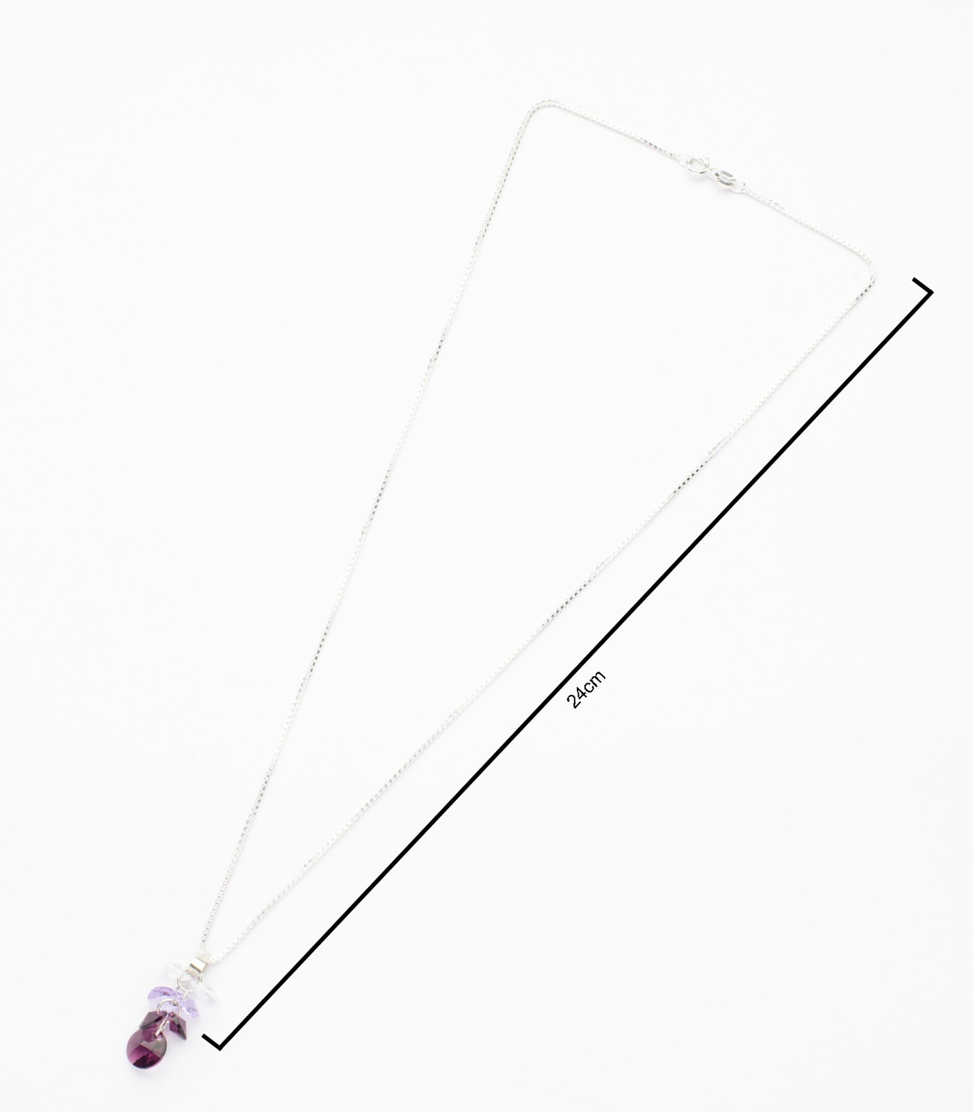 Dangling Gem Pendant (Silver)
