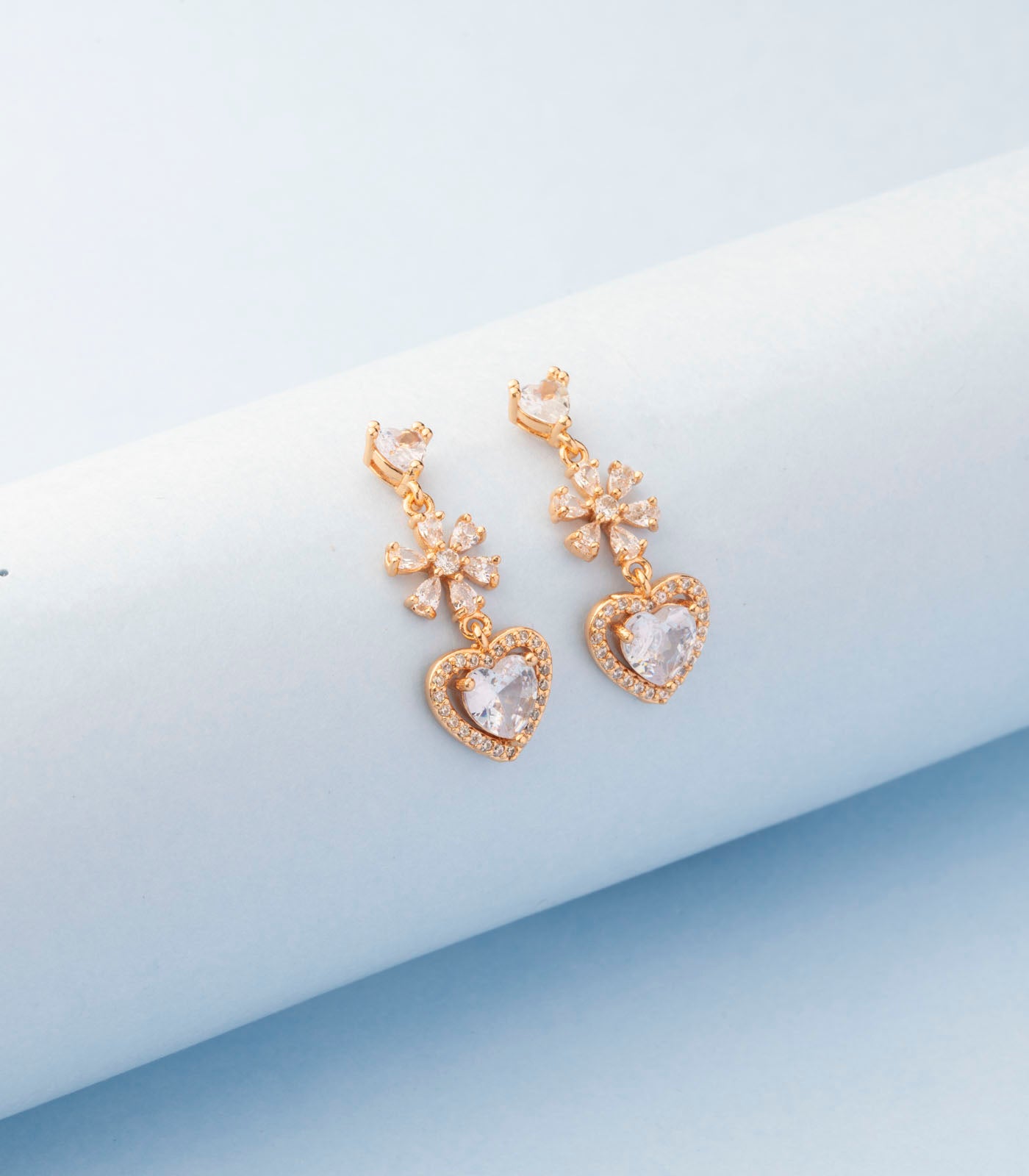 Dazzling Pine earrings (Brass)