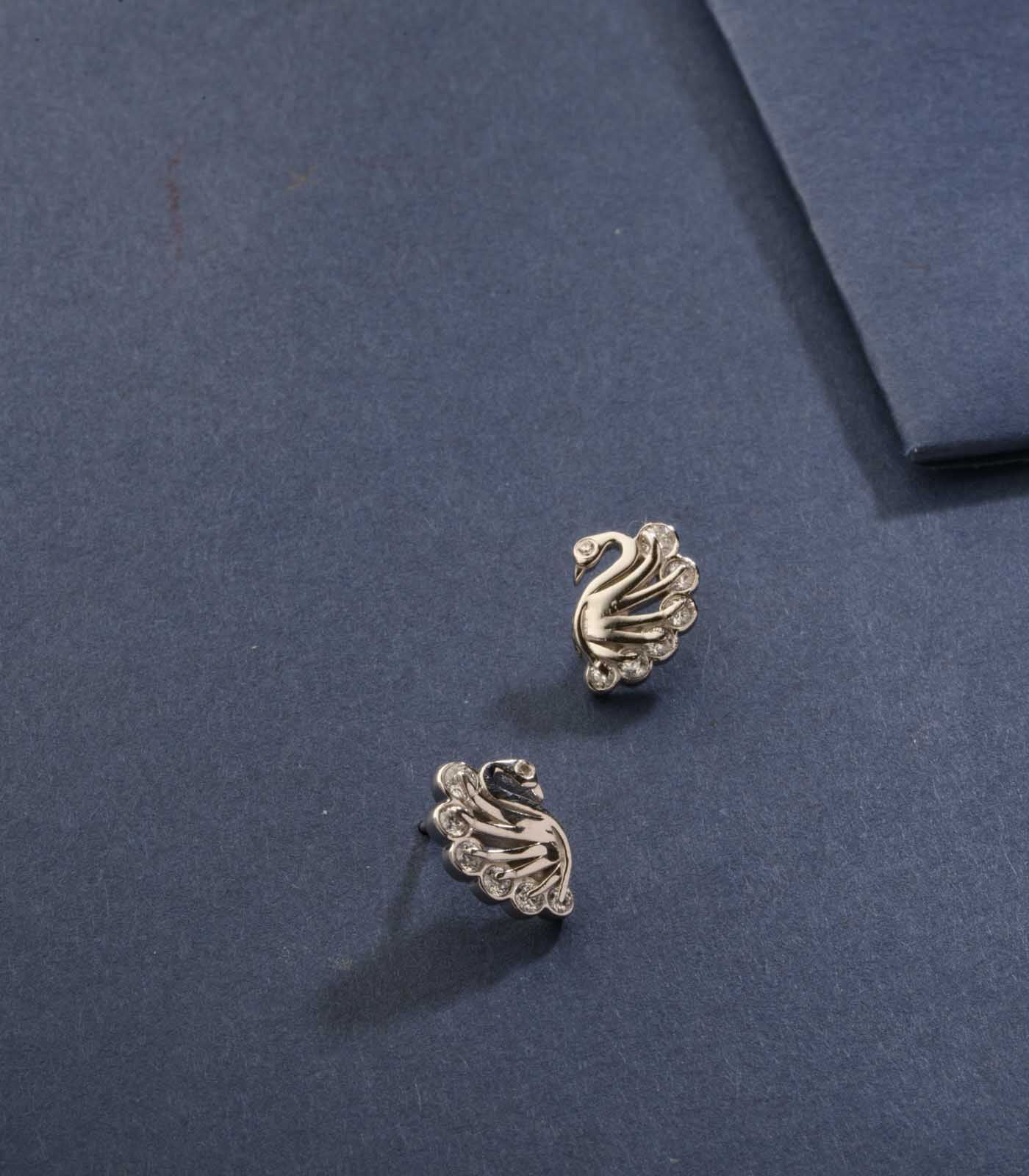 Dazzling Silver Swans Tops (Silver)