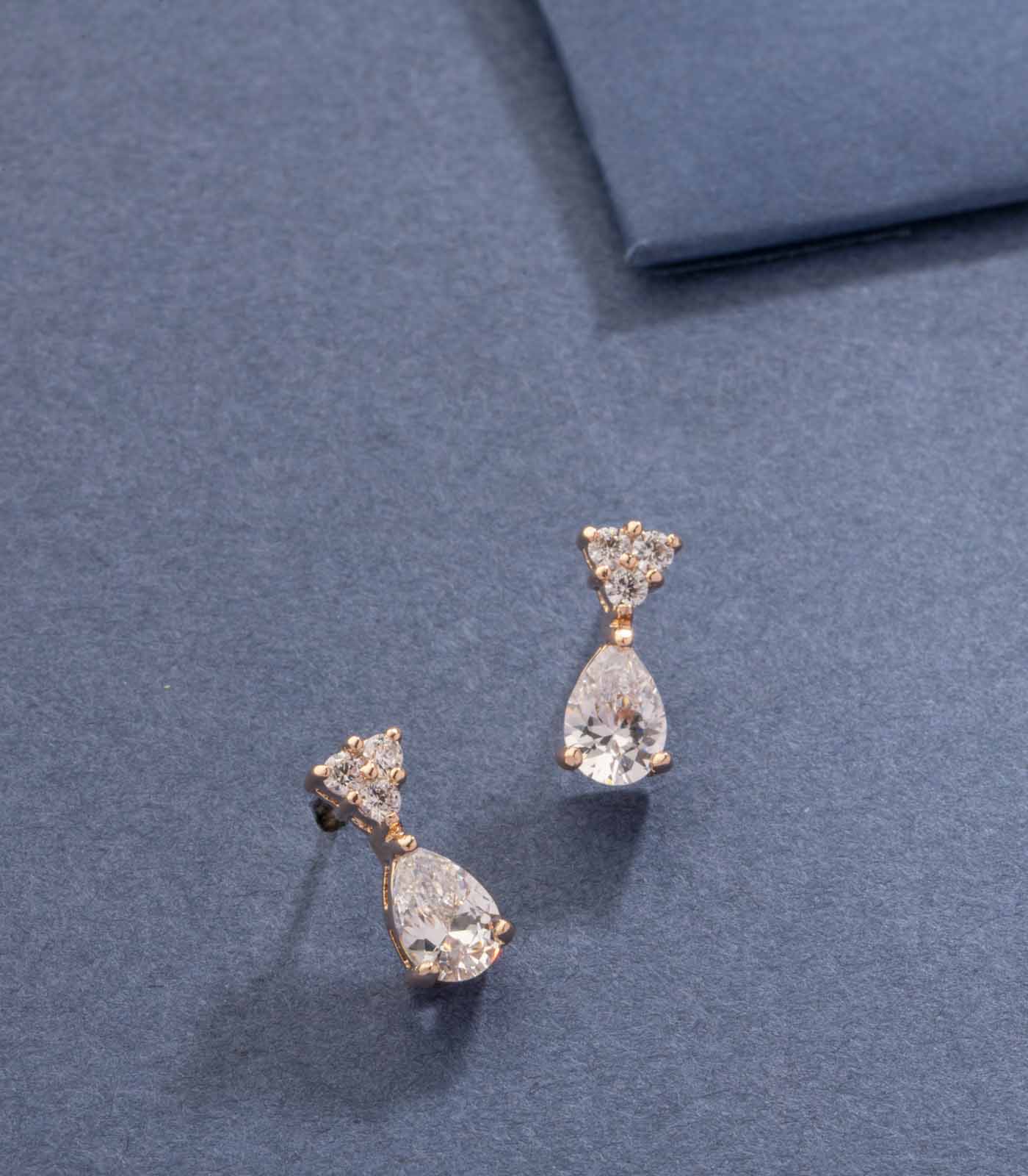 Delicated Tear Drop Earrings (Brass)