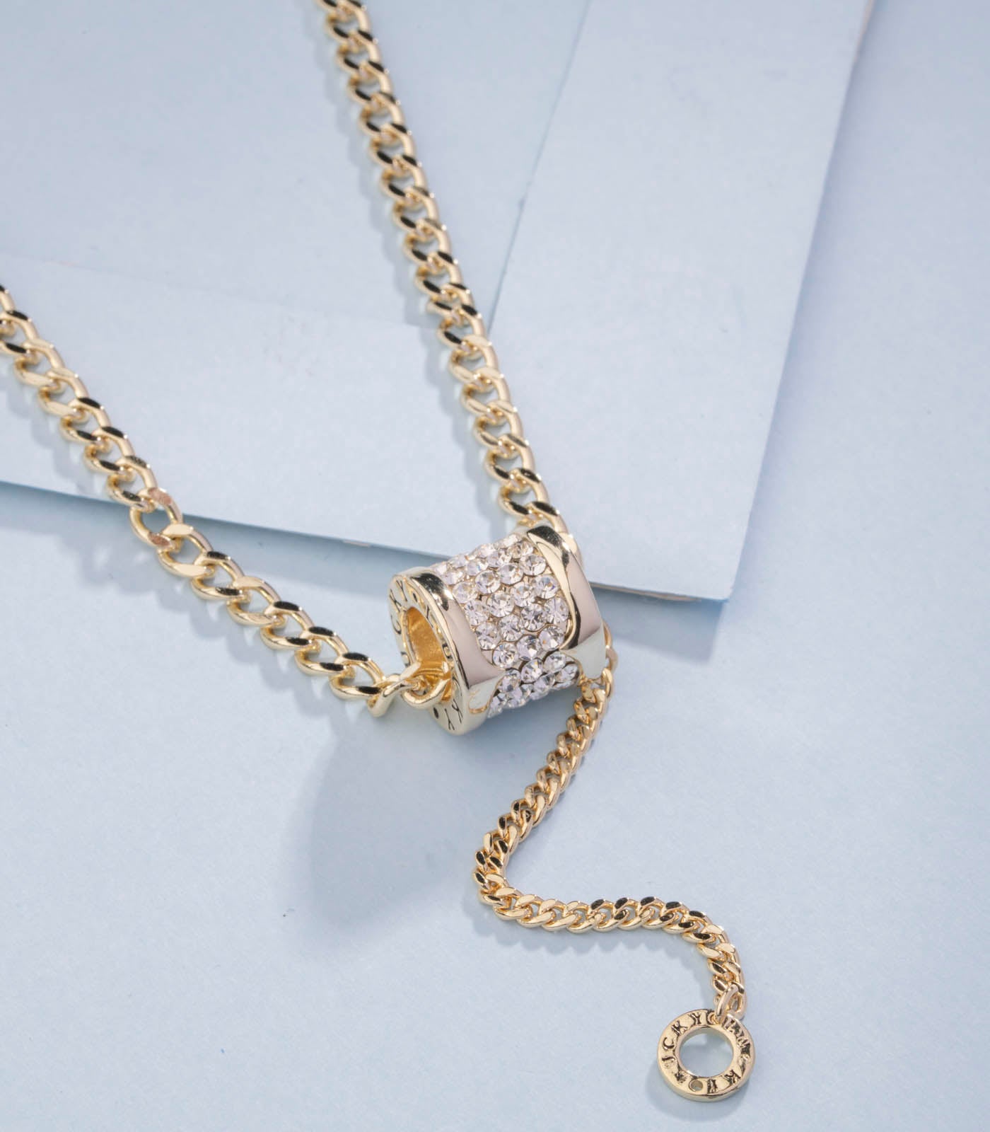 Drum dazzle chain pendant (Brass)