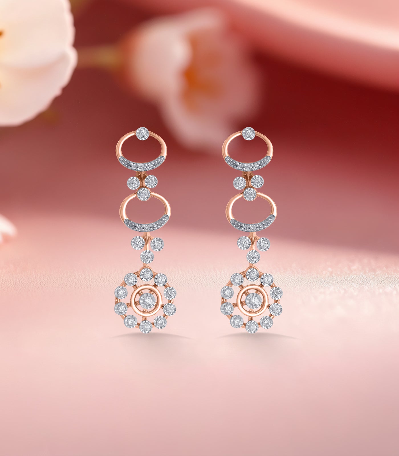 Diamond Floral Bliss Earrings