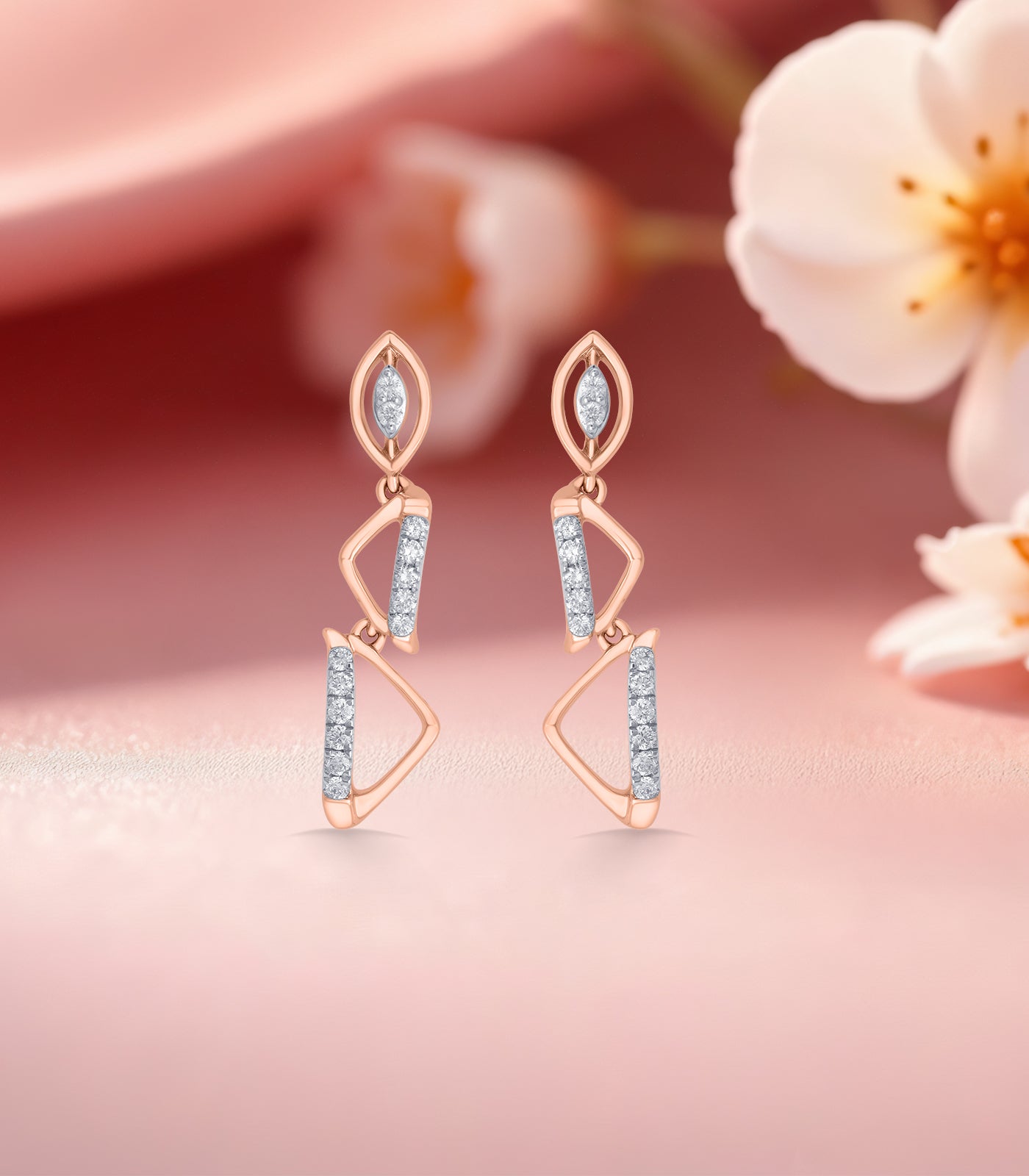 Diamond Contemporary Earrings