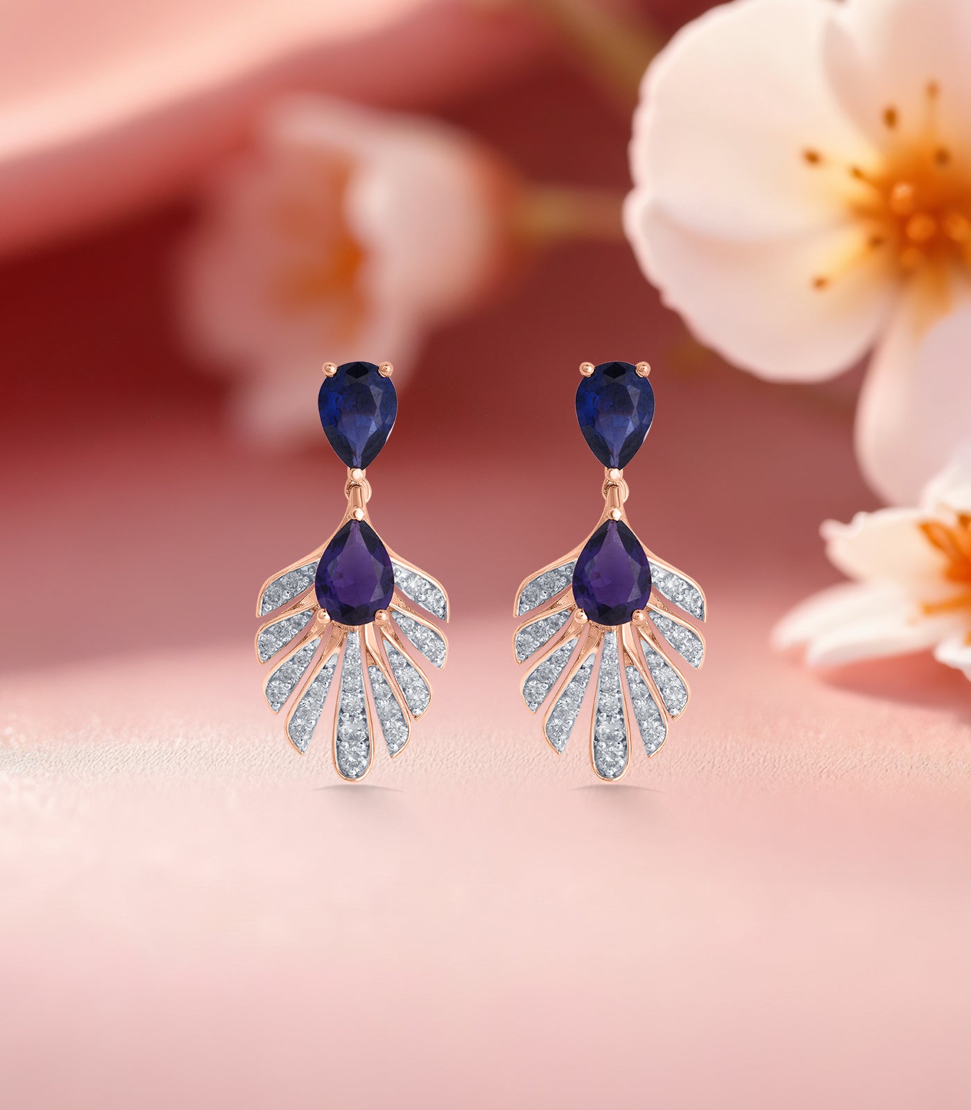 Diamond Royal Elegant Necklace Set- Earrings