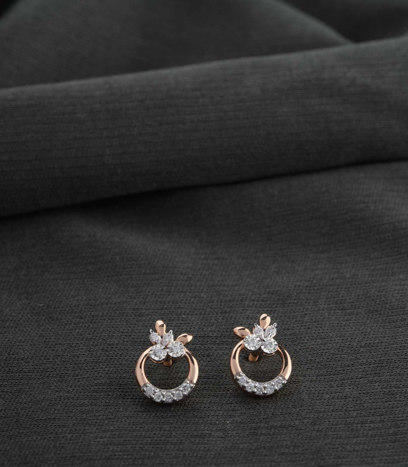 Diamond Tiny Blossoms Earrings