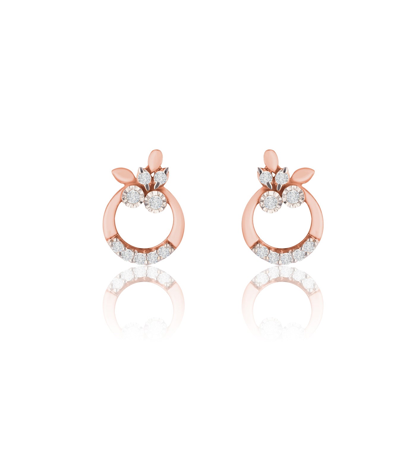 Diamond Tiny Blossoms Earrings