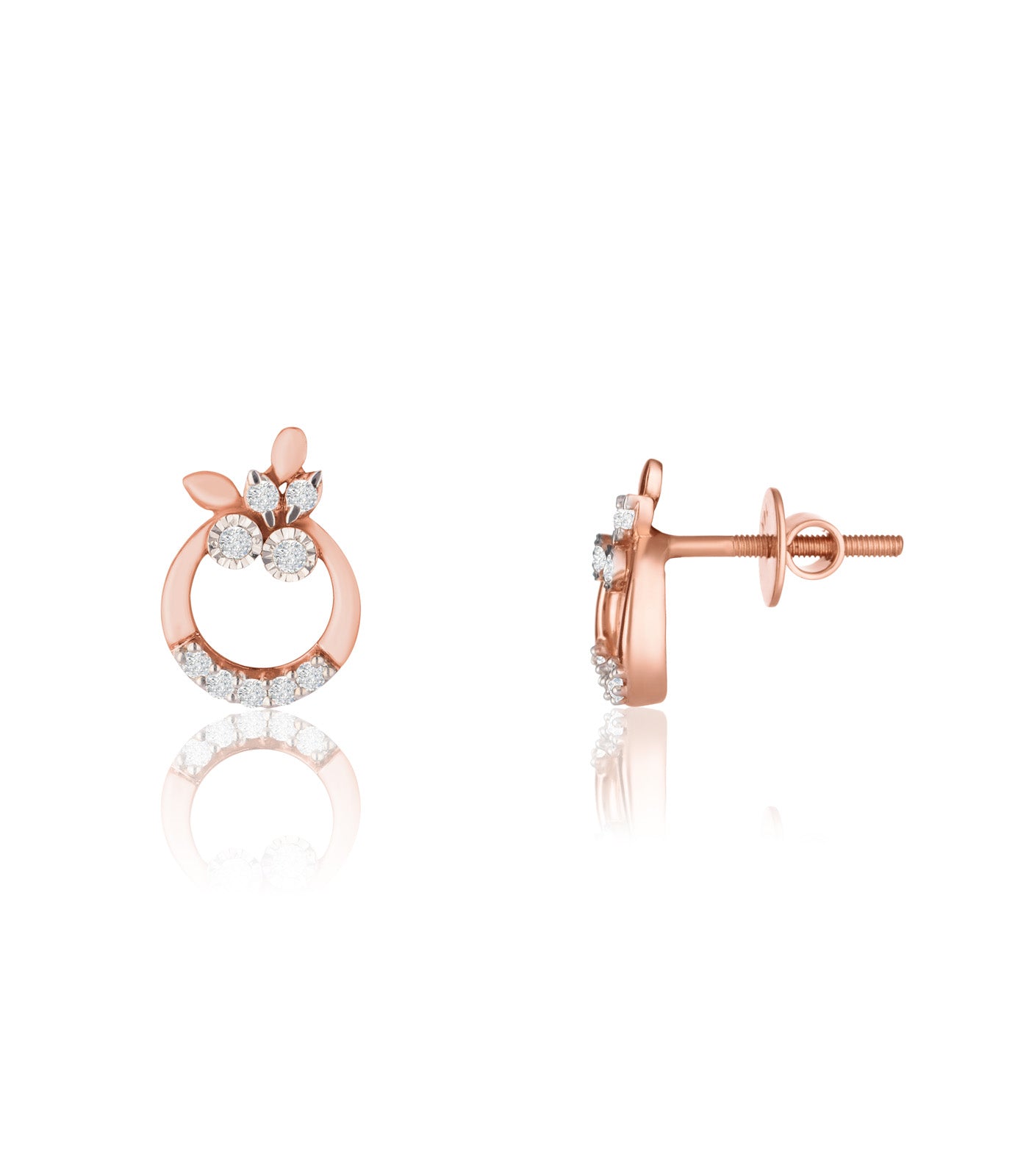Diamond Tiny Blossoms Earrings
