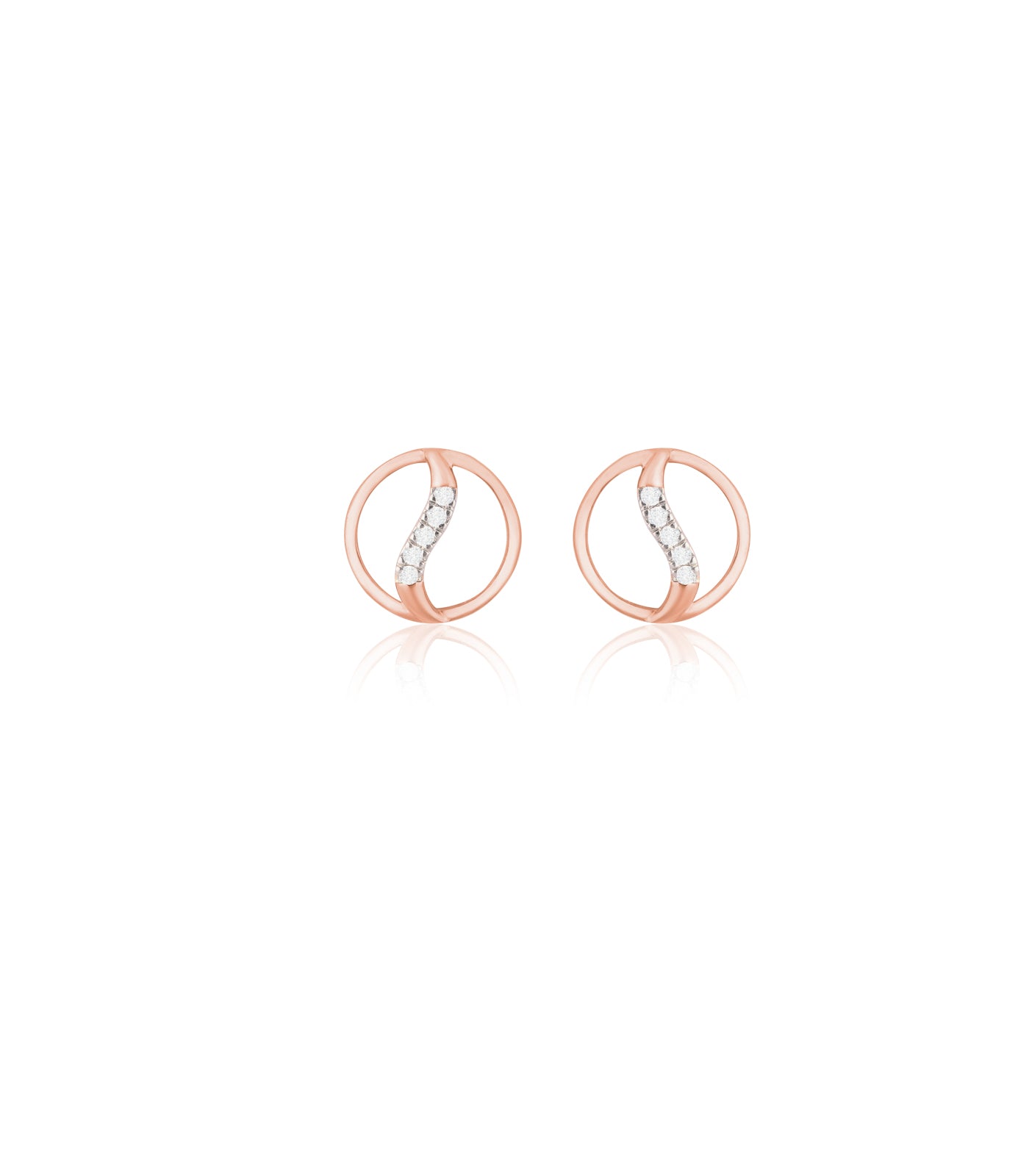Diamond Serenity Swirls Earrings