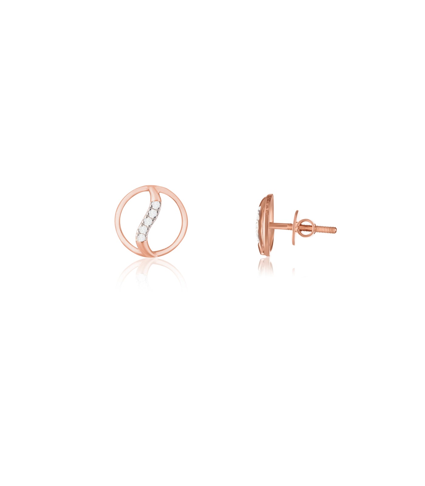 Diamond Serenity Swirls Earrings