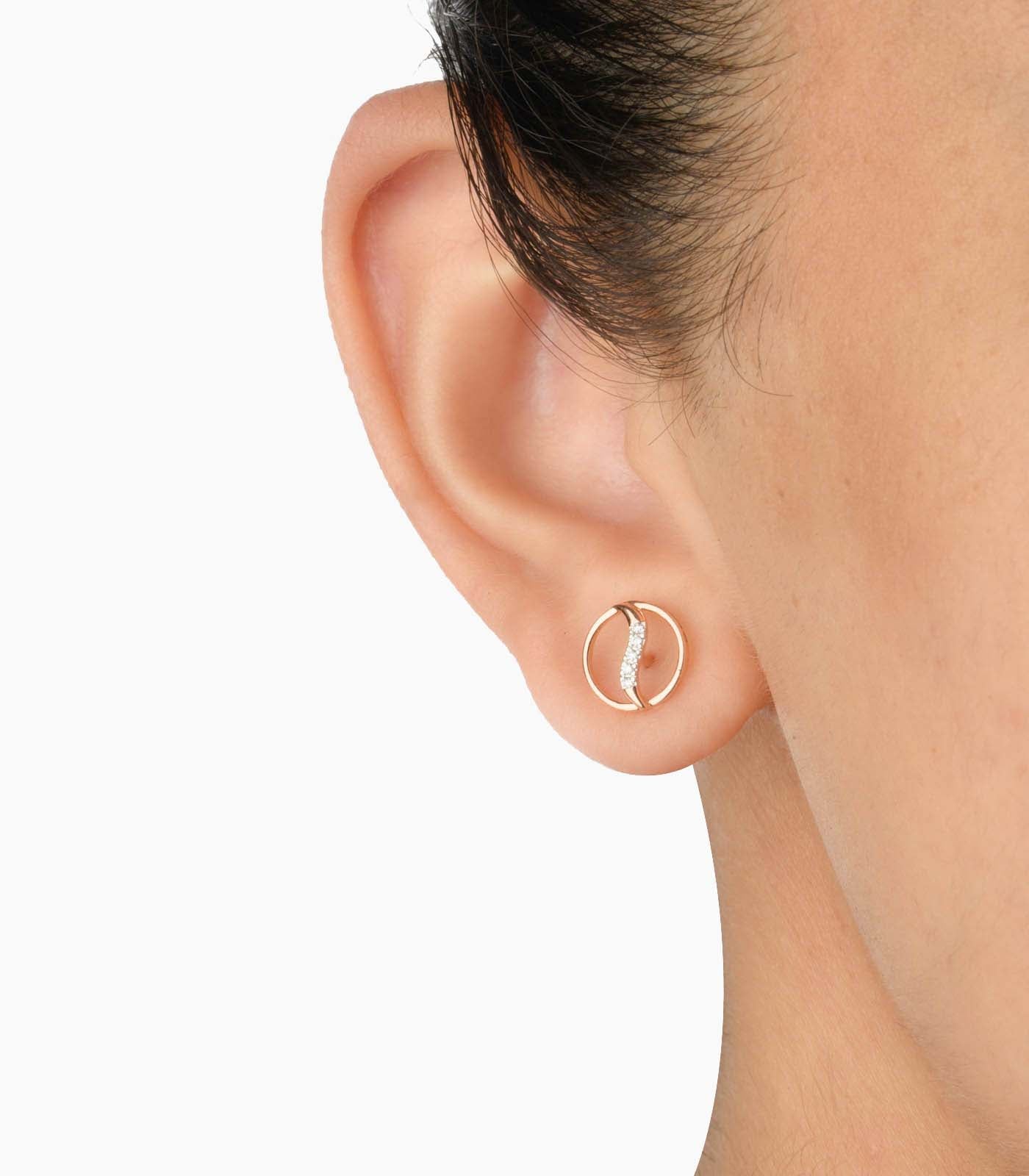 Diamond Serenity Swirls Earrings