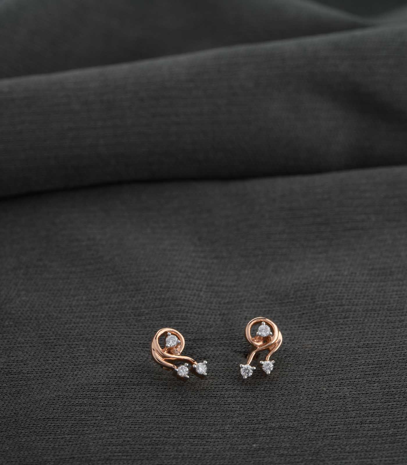 Diamond Ivy Drops Earrings