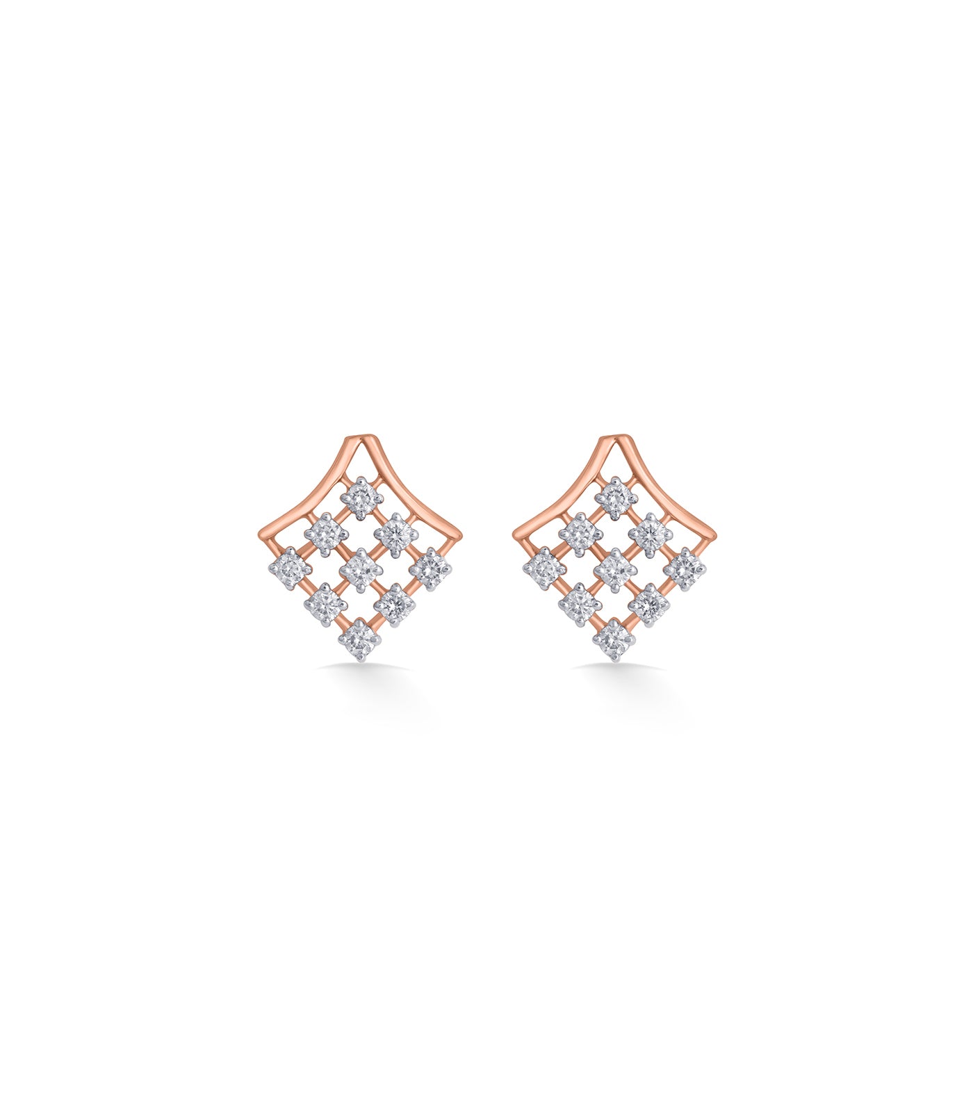 Diamond Shining Grid Tops