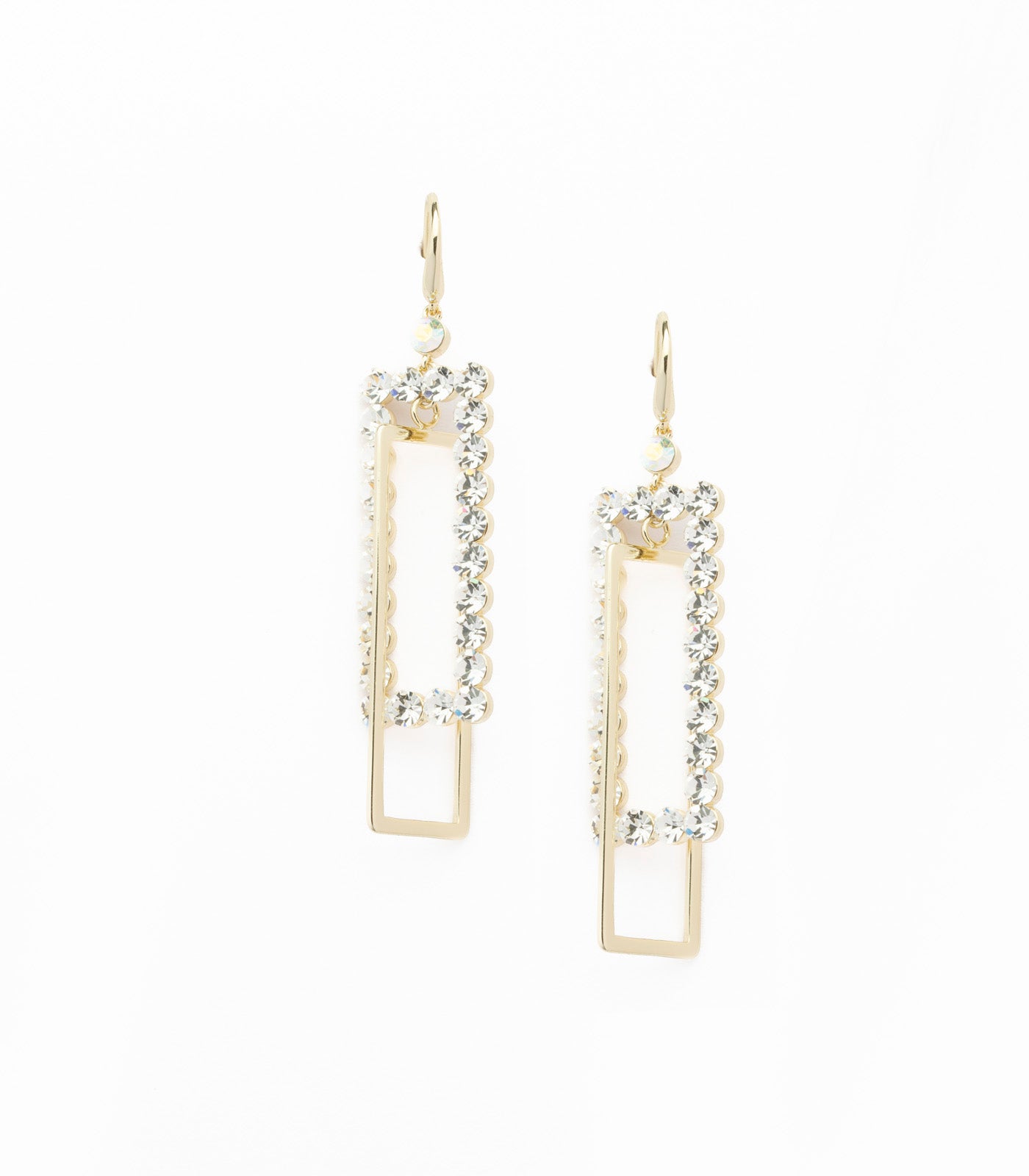Elegent Crystal Earring (Brass)