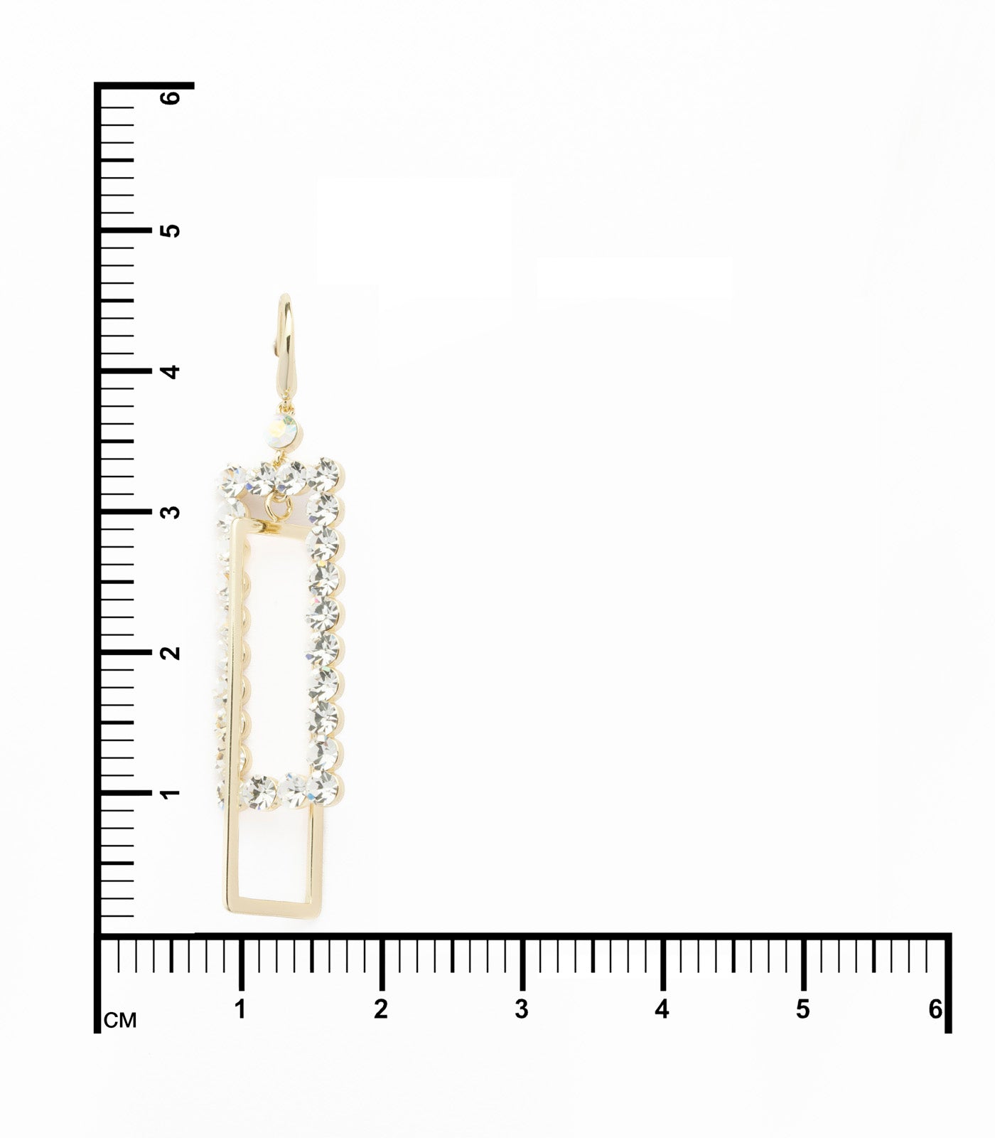 Elegent Crystal Earring (Brass)
