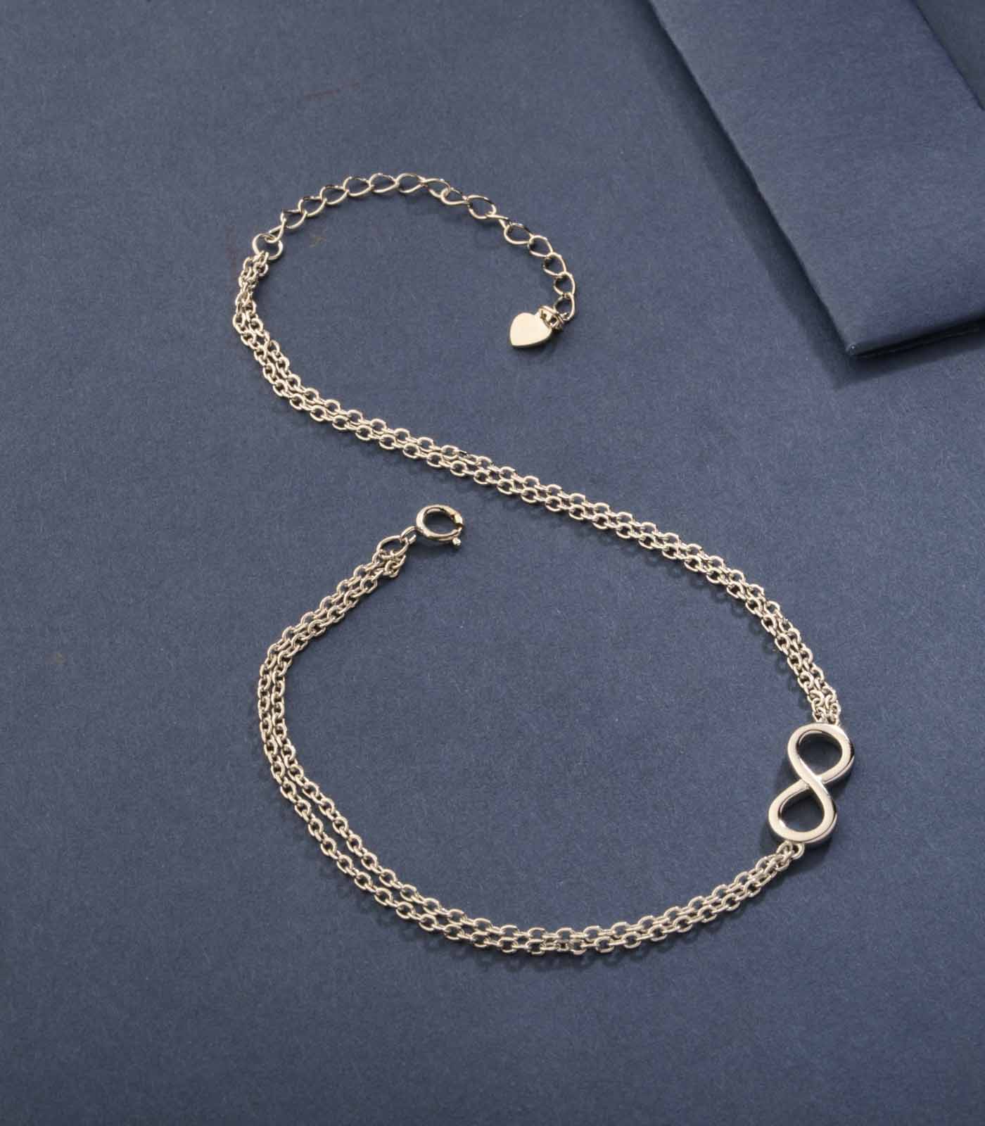Exquisite Silver Chain Anklet (Silver)
