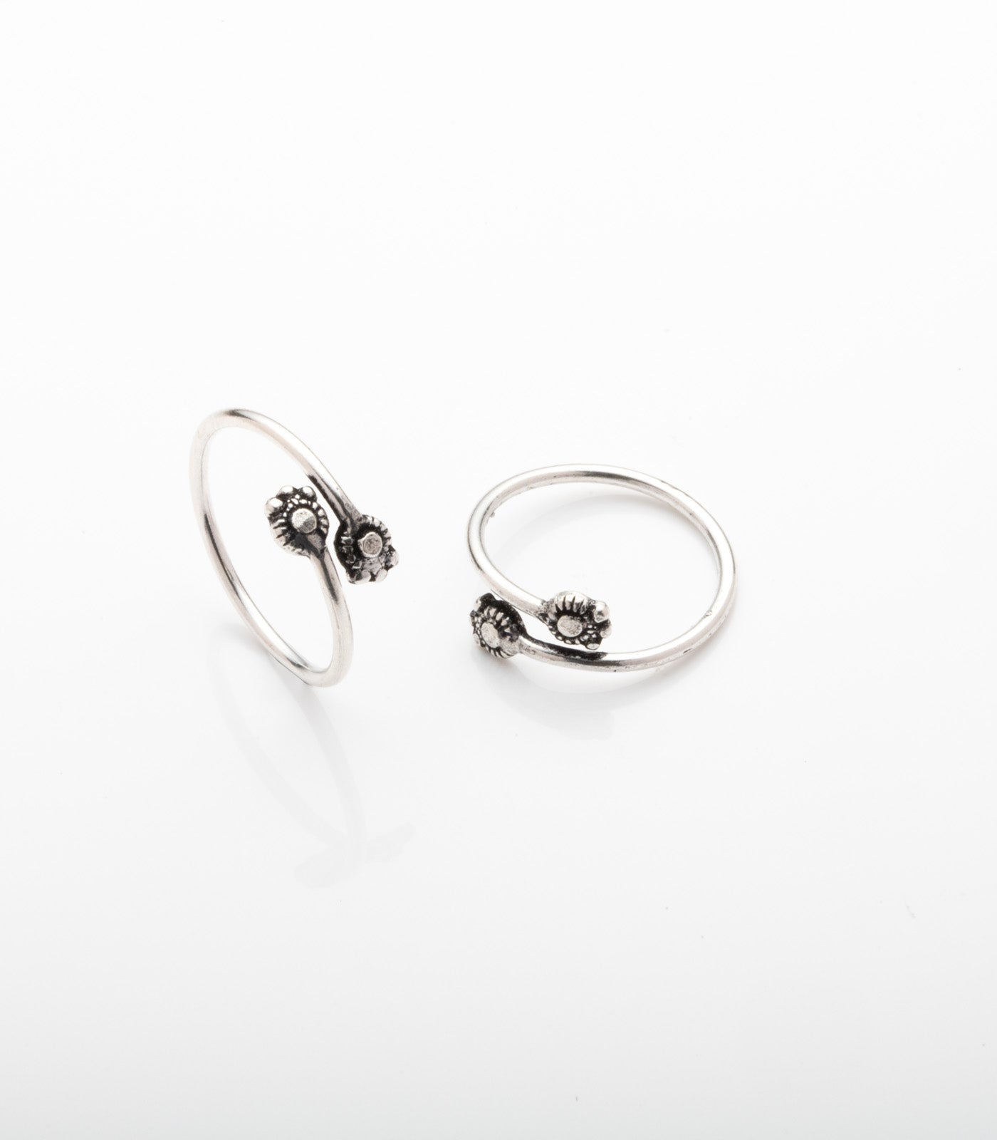 Fancy Toe Rings (Silver)