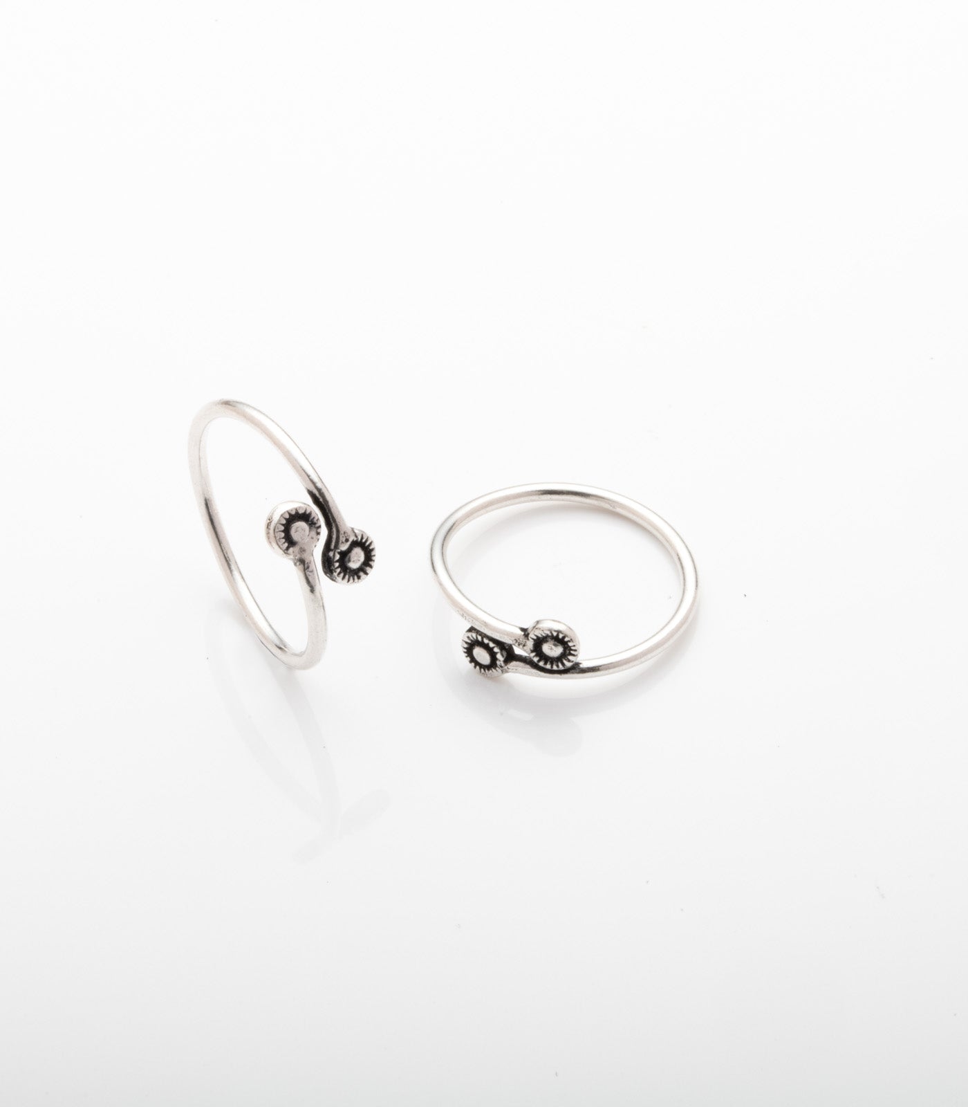 Fancy Toe Rings (Silver)