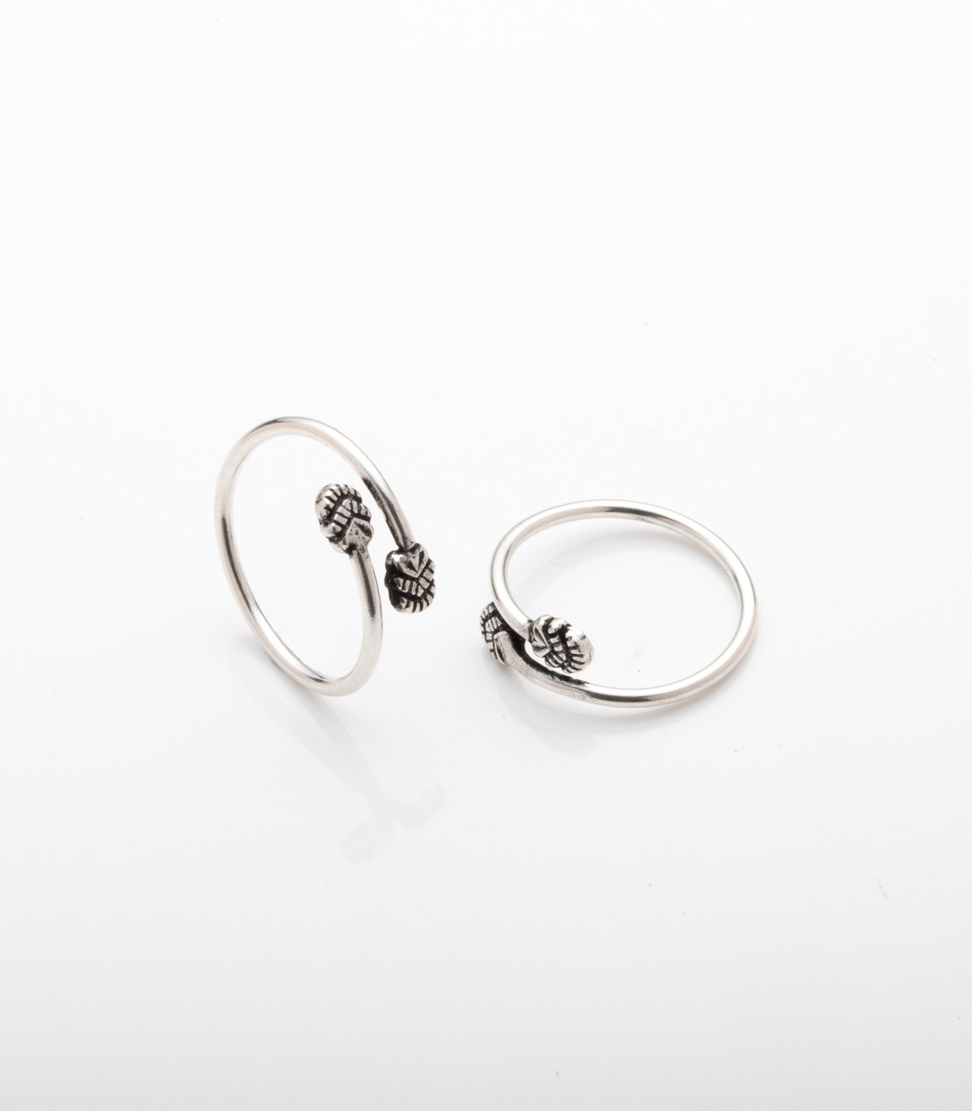 Fancy Toe Rings (Silver)