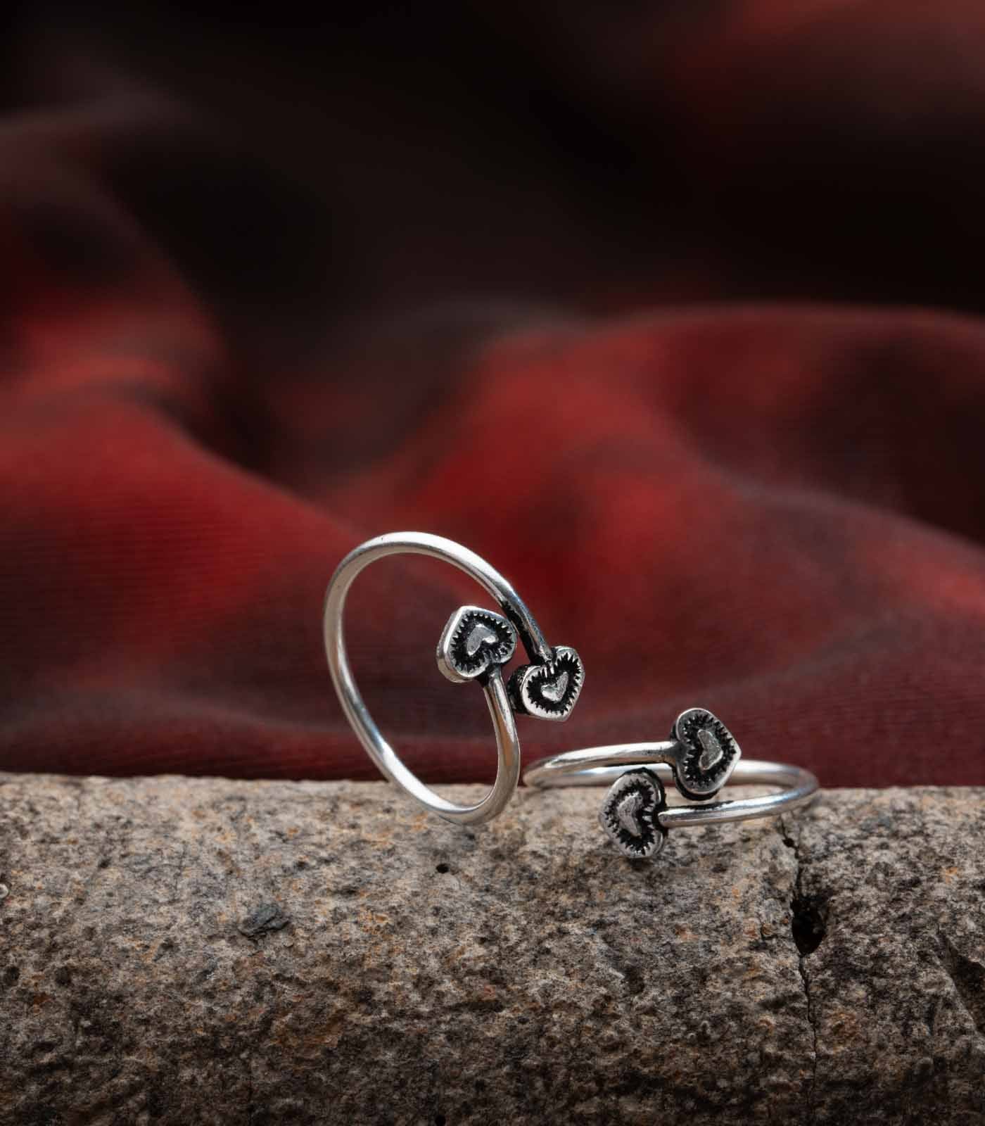 Fancy Toe Rings (Silver)