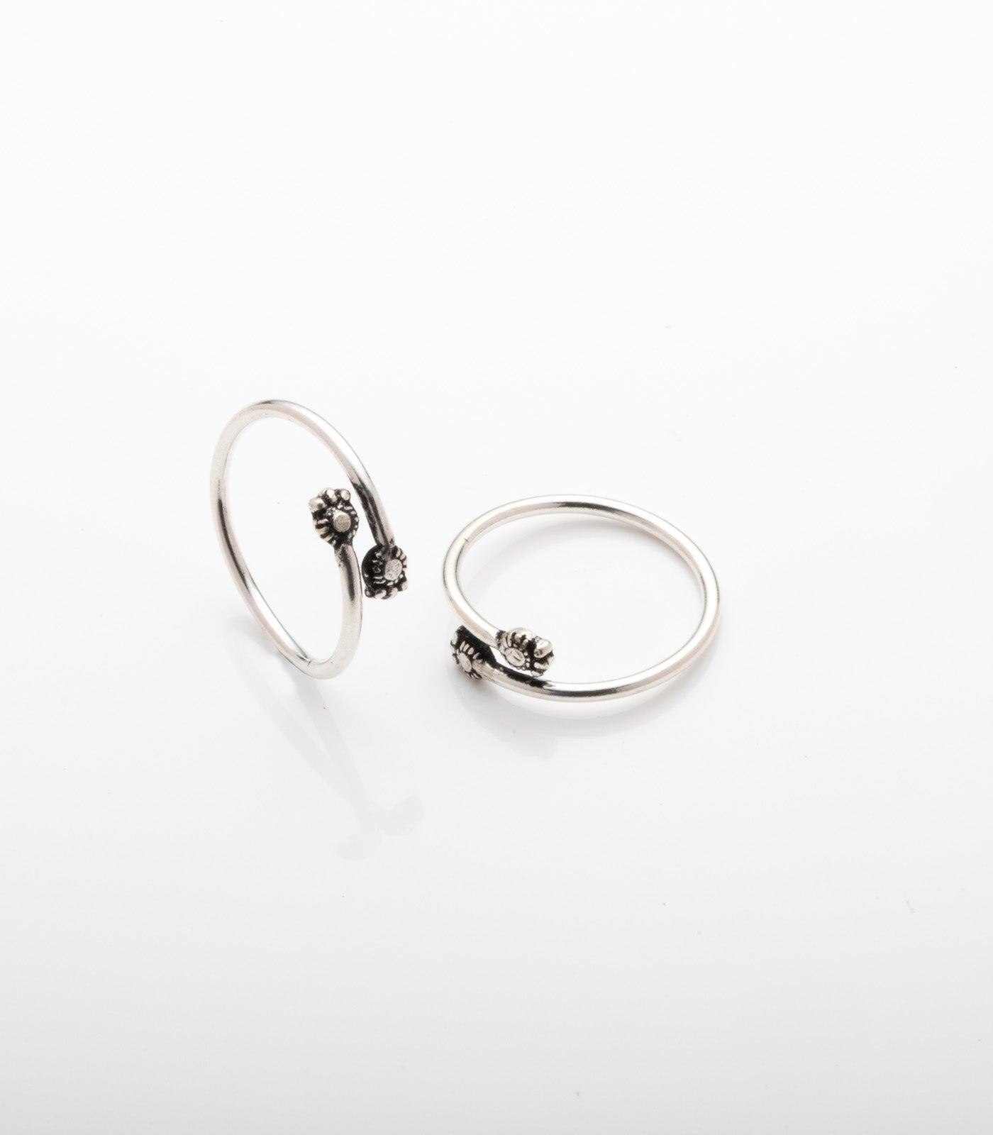 Fancy Toe Rings (Silver)