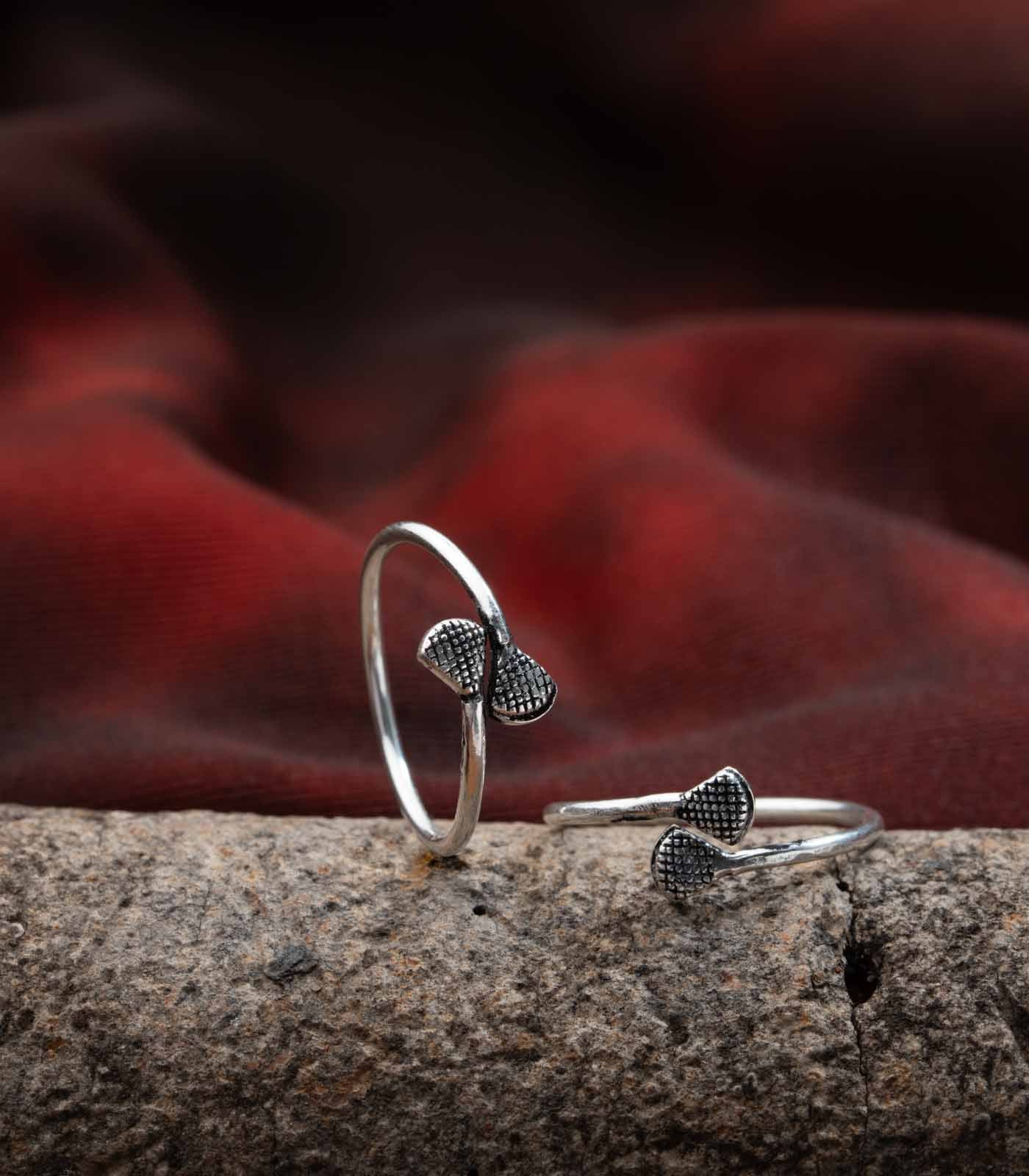 Fancy Toe Rings (Silver)