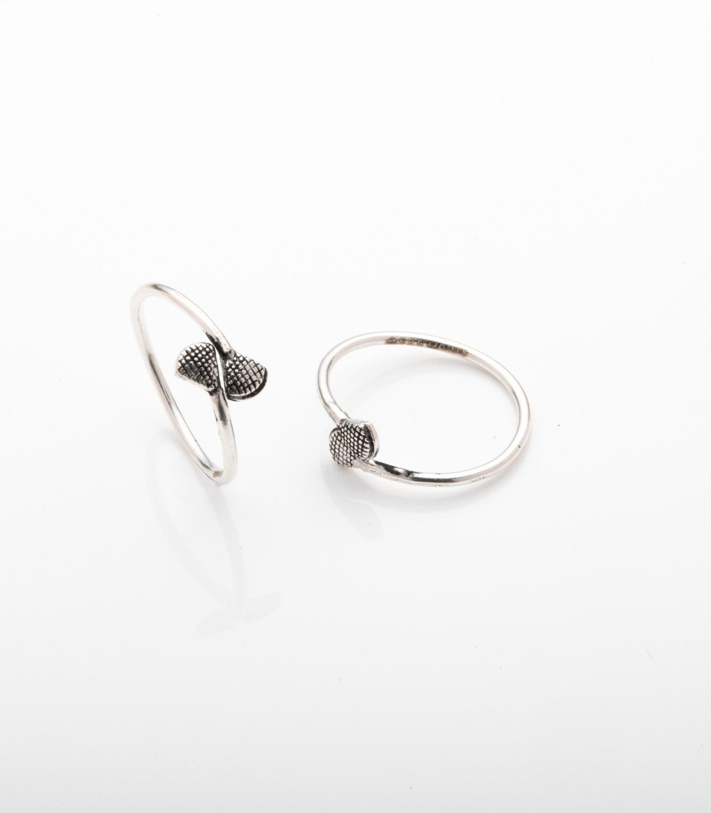 Fancy Toe Rings (Silver)